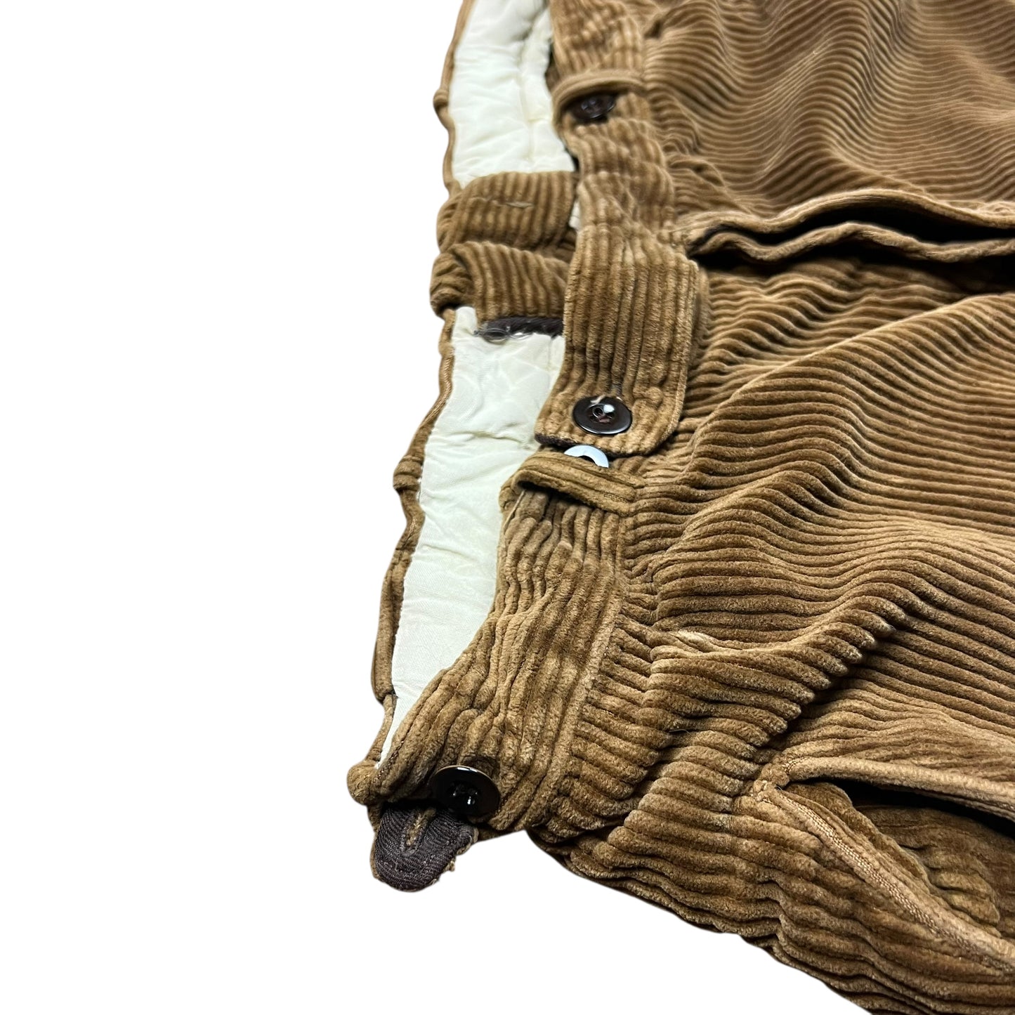 Soft Brown Corduroy Capris - 32"
