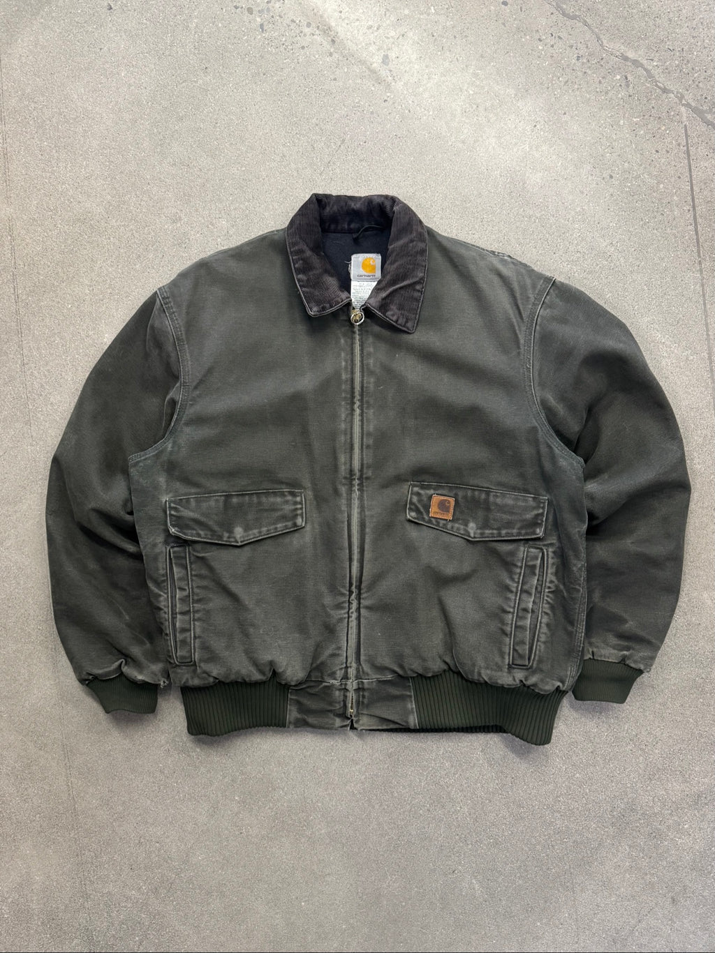 Faded Carhartt MOS Cargo Bomber Work Jacket - XL