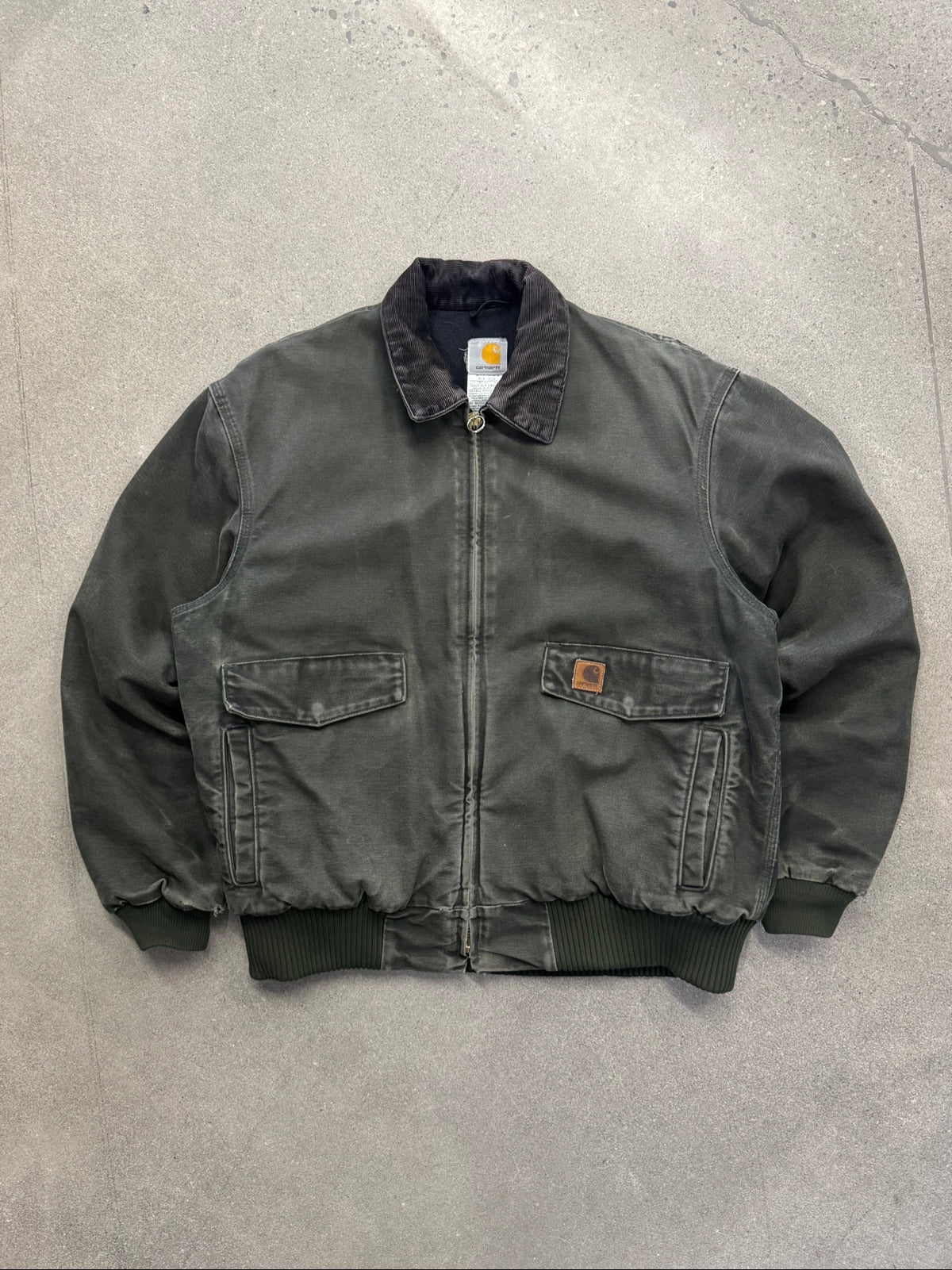 Faded Carhartt MOS Cargo Bomber Work Jacket - XL