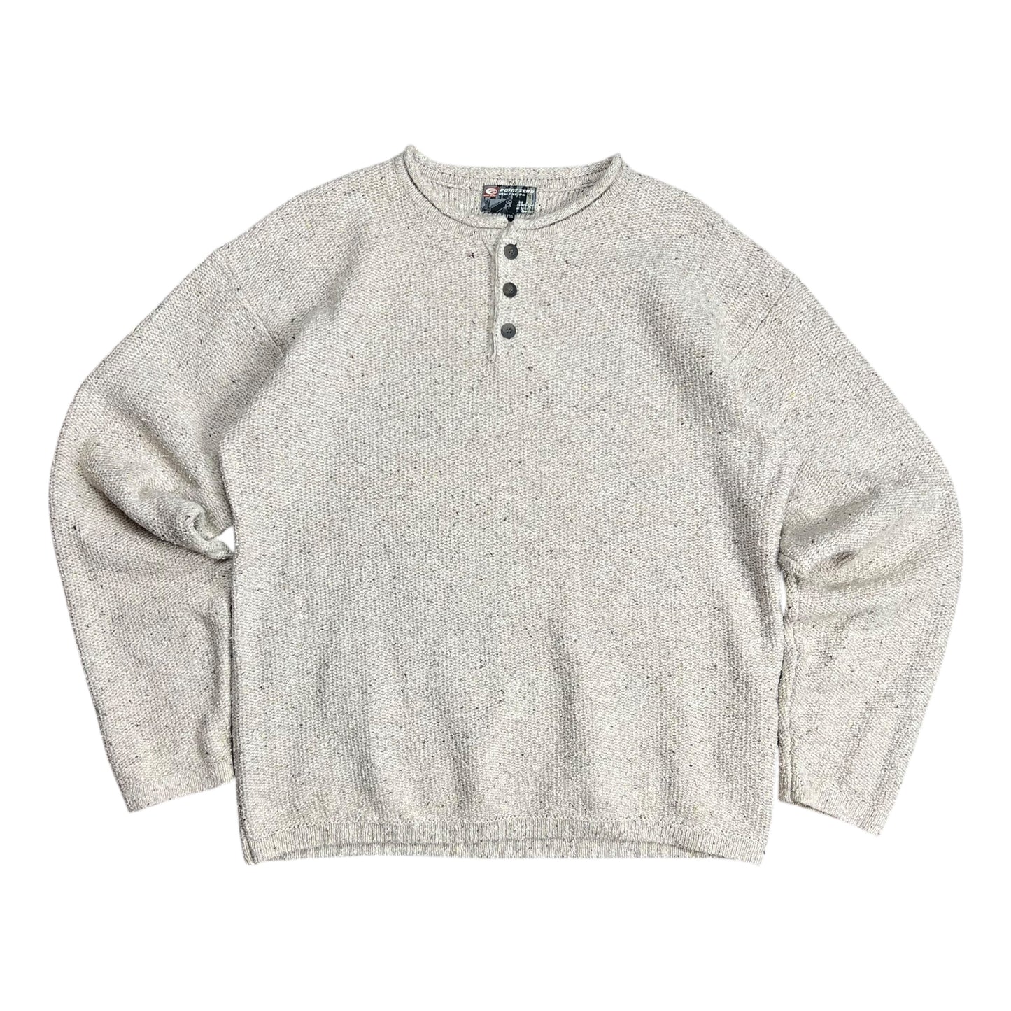 Point Zero Button-up Sweater - XL
