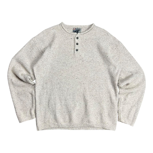 Point Zero Button-up Sweater - XL