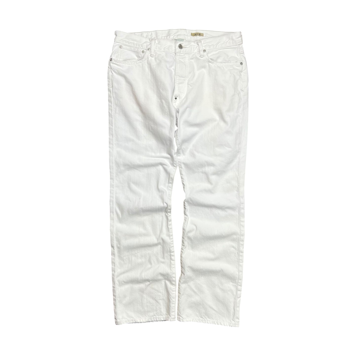Polo Ralph Lauren White Bootcut Destino Jeans - 34"
