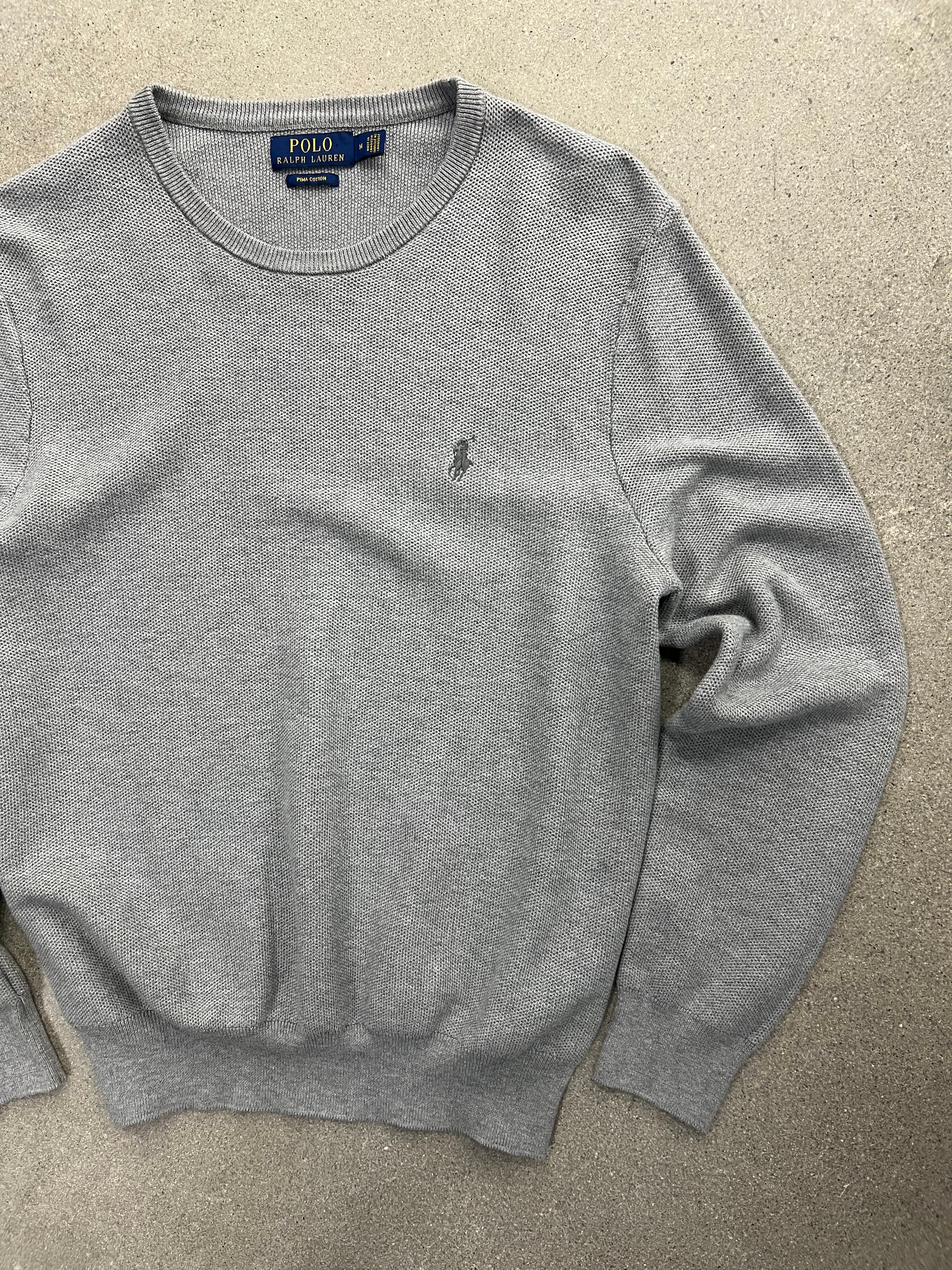 Polo Ralph Lauren Mesh-Knit Crewneck Sweatshirt - M