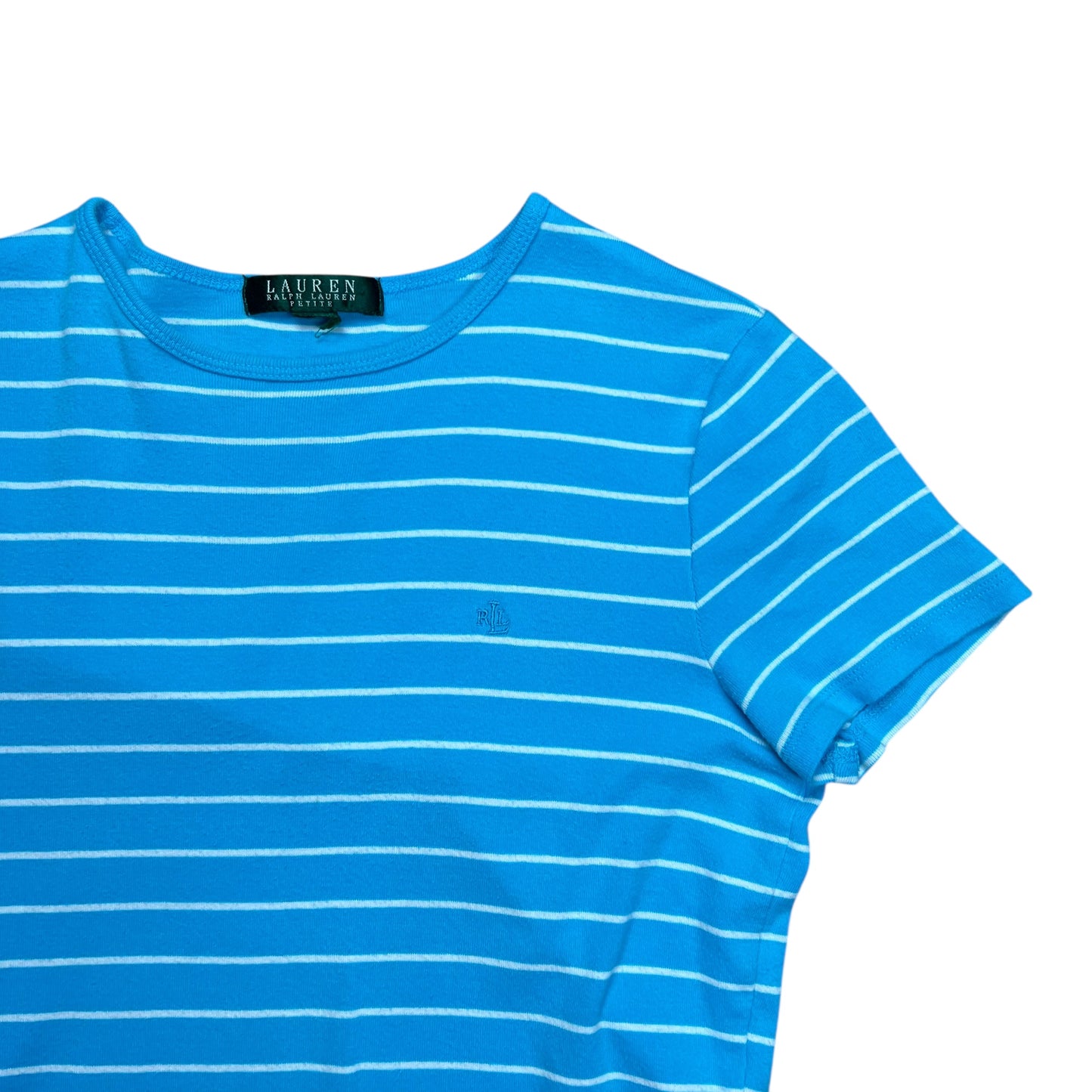 Lauren Ralph Lauren Teal Striped Shirt - S