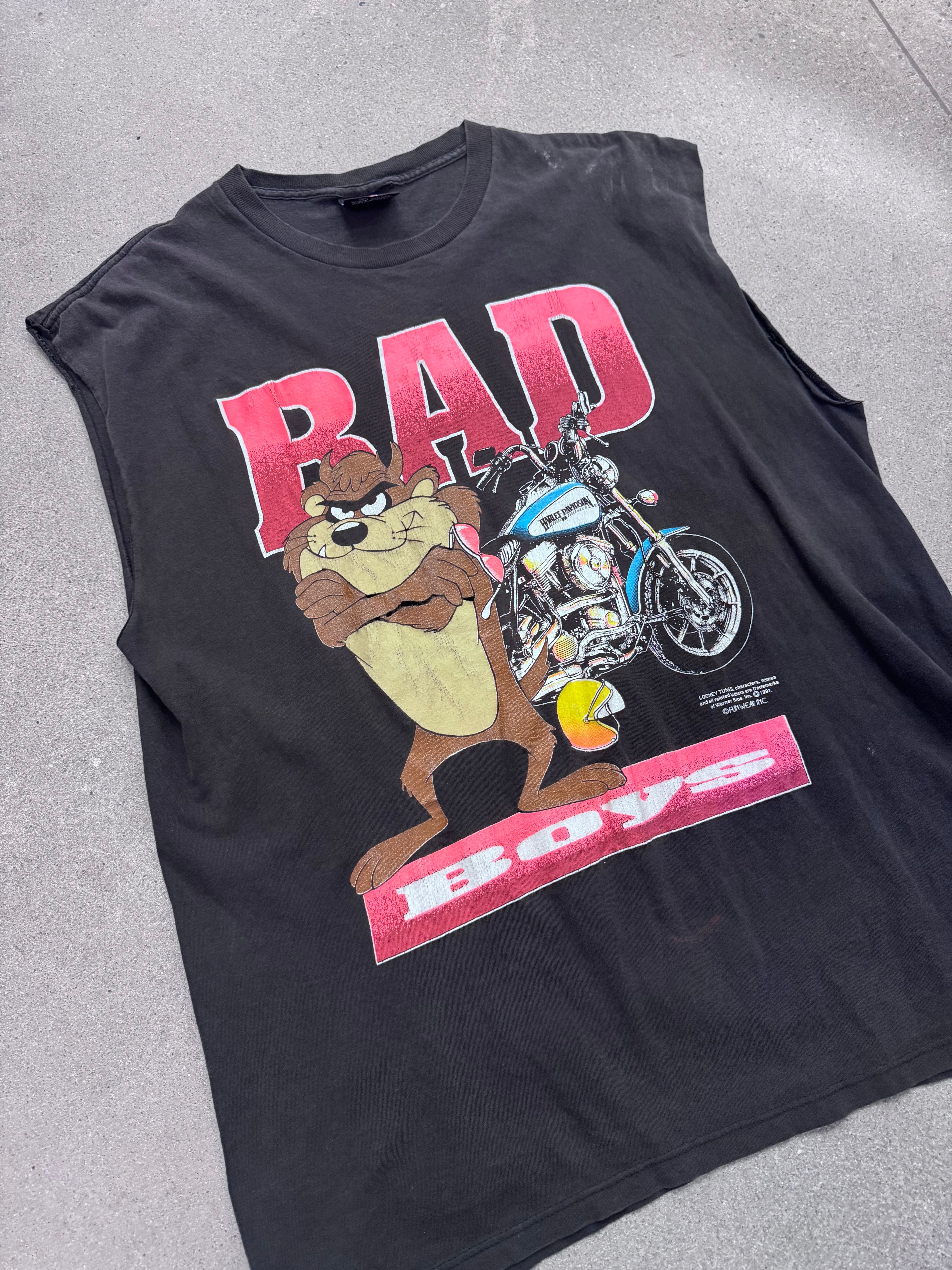 1991 Harley-Davidson Tasmanischer Teufel Ärmelloses Hemd – XL