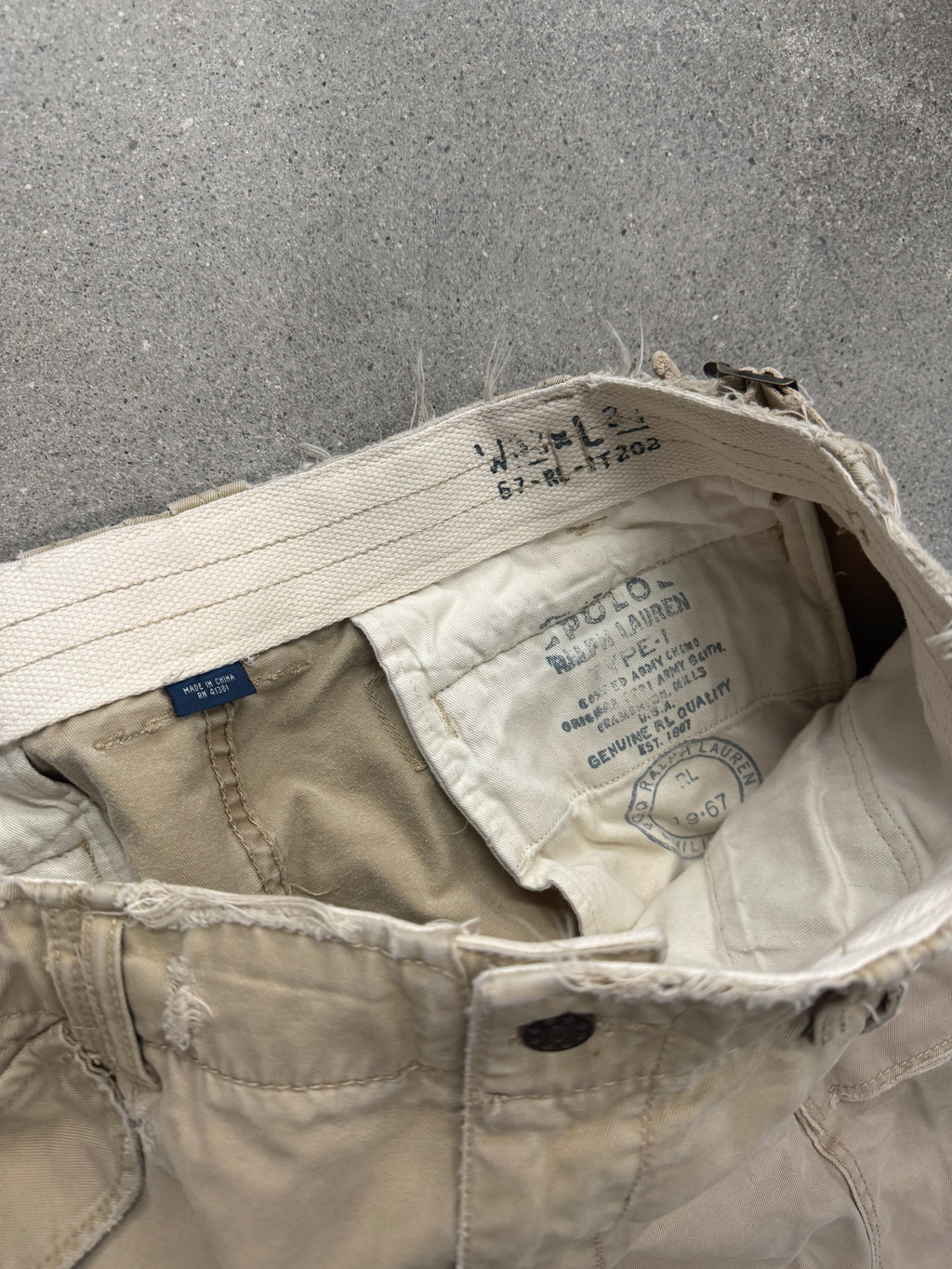 Polo By Ralph Lauren Type-1 Military Cargo Shorts - 36”