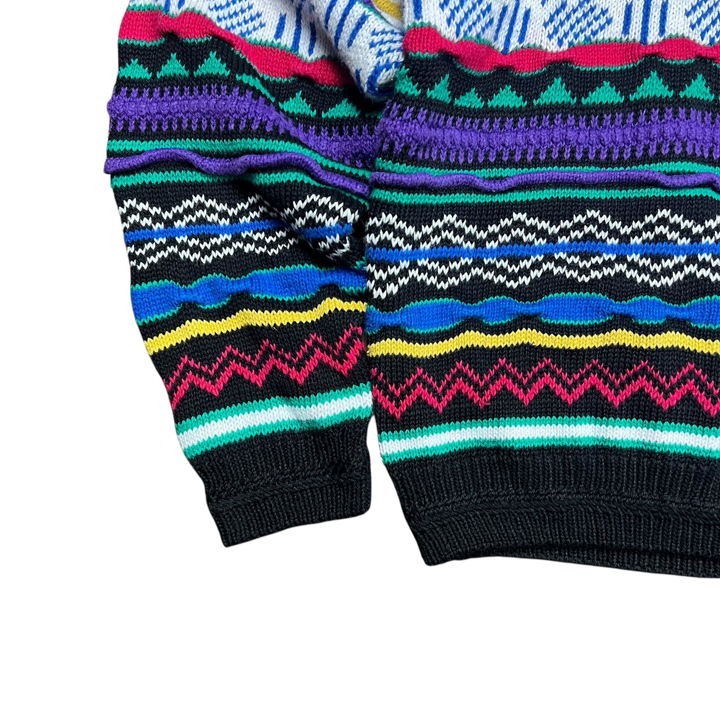 Concrete Multi-coloured 3D Knit Sweater - XS