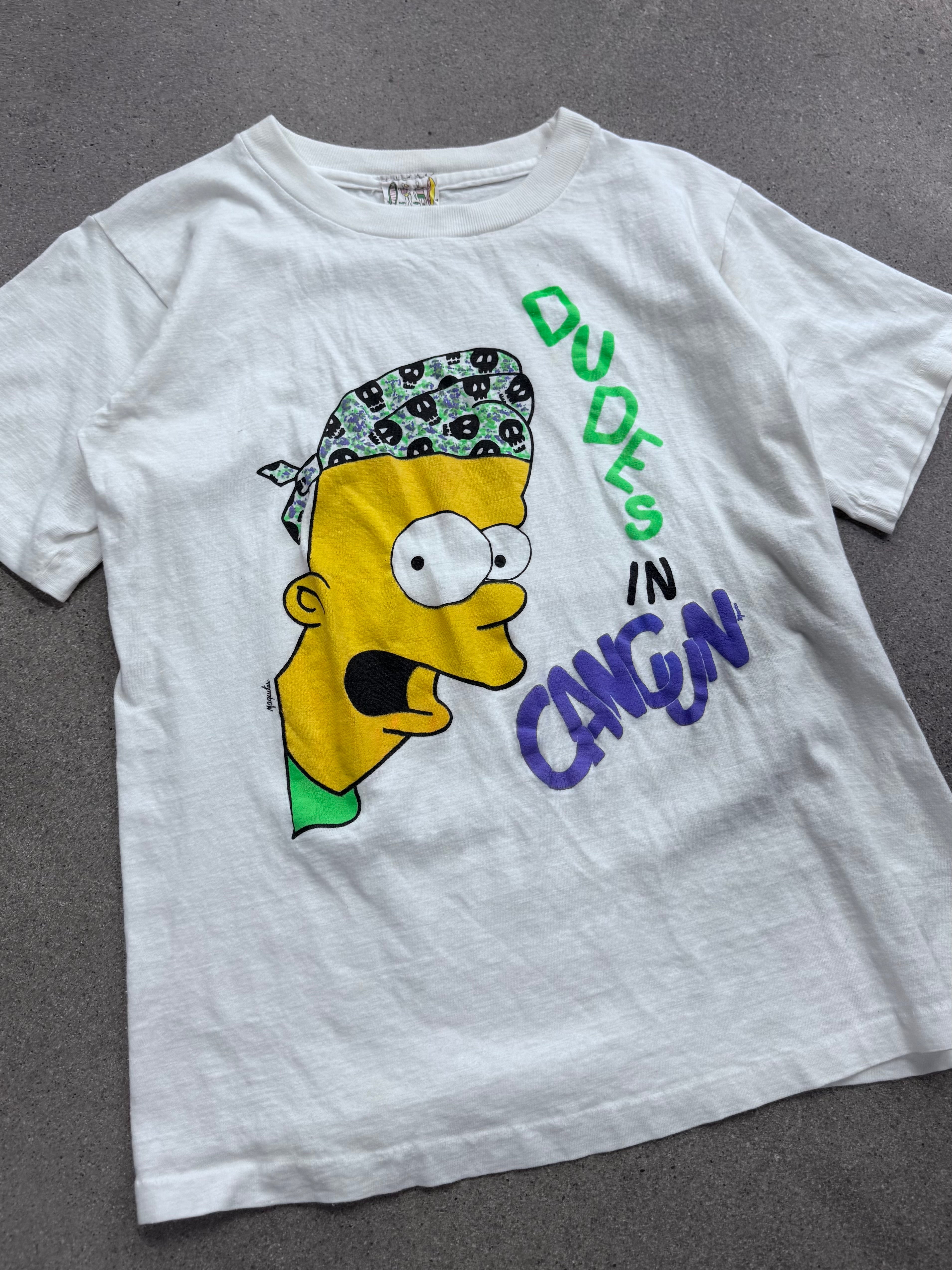 Bart Simpson Dudes in Cancun Vacation T-Shirt - S