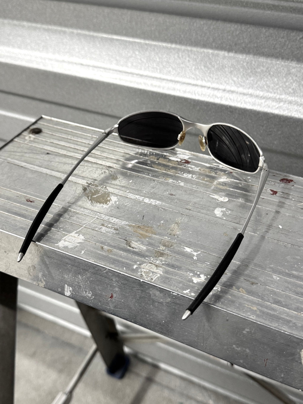 Oakley A Wire Gen 1.0 Ice Iridium Sunglasses