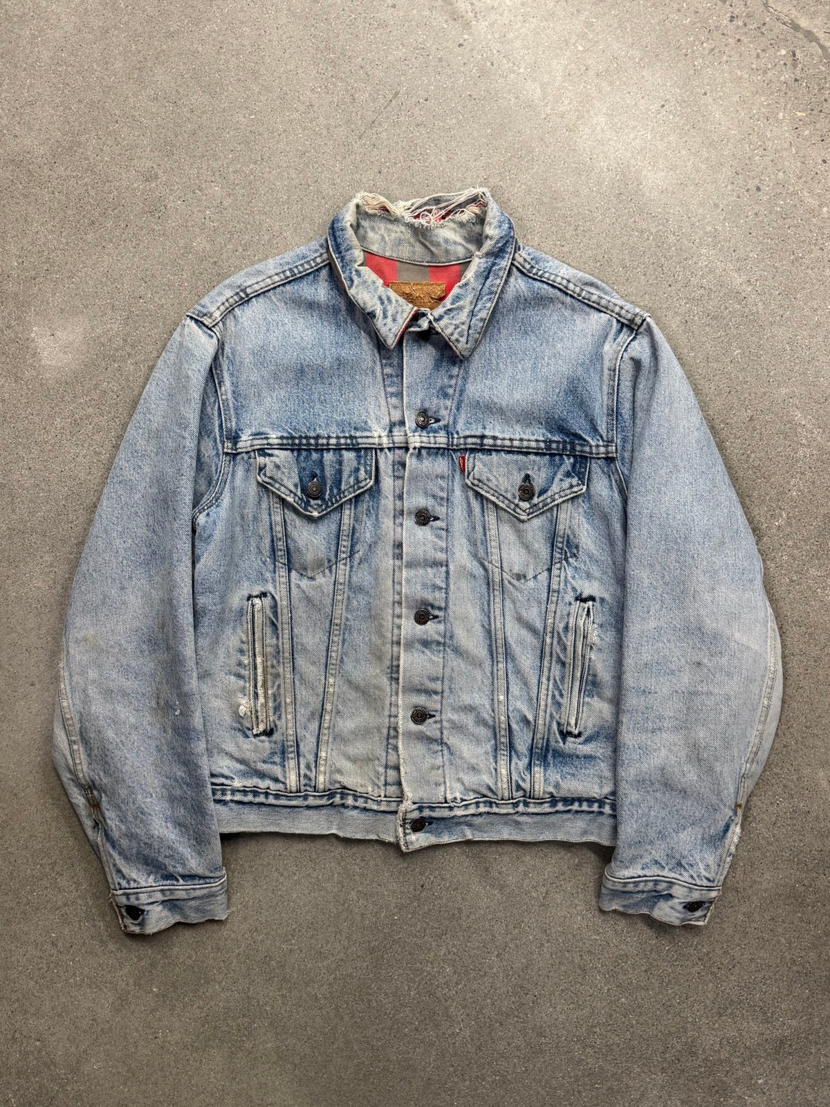 Levi's Flannel-Lined Denim Trucker Jacket - M