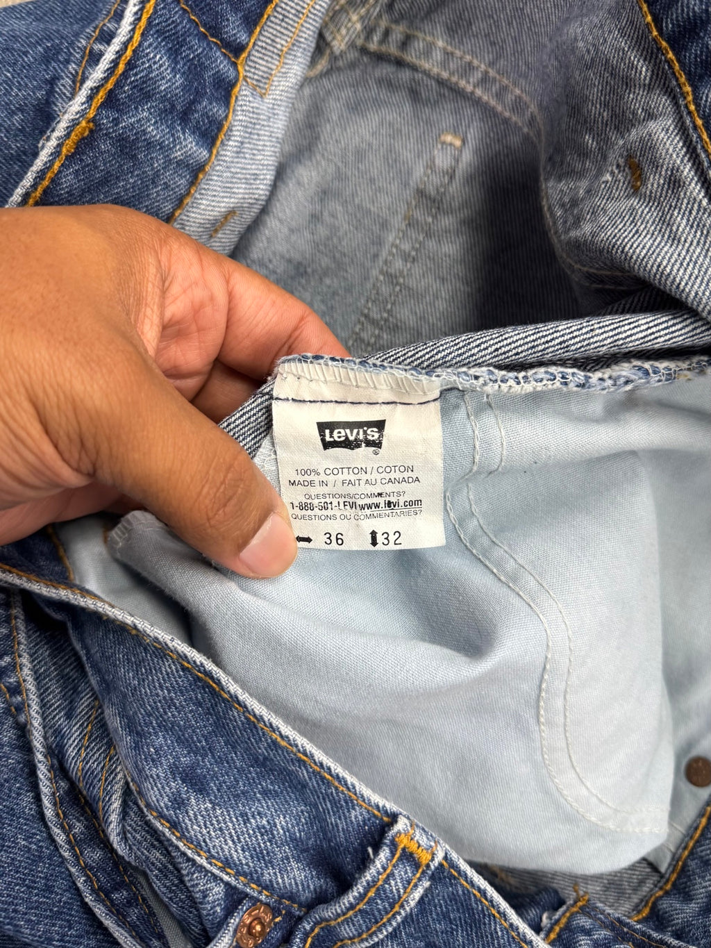 Levi's Orange Tab Jeans - 35"