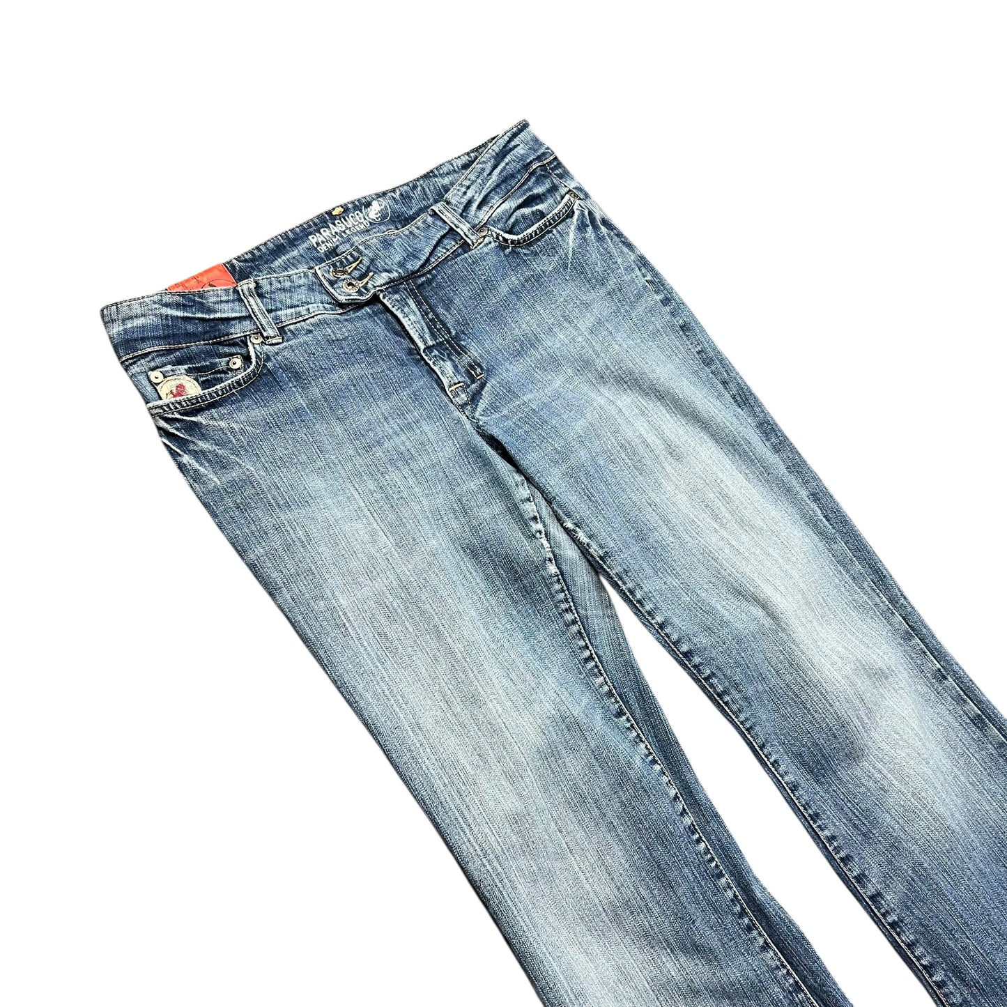 Parasuco Faded Light Wash Flared Jeans - 33"