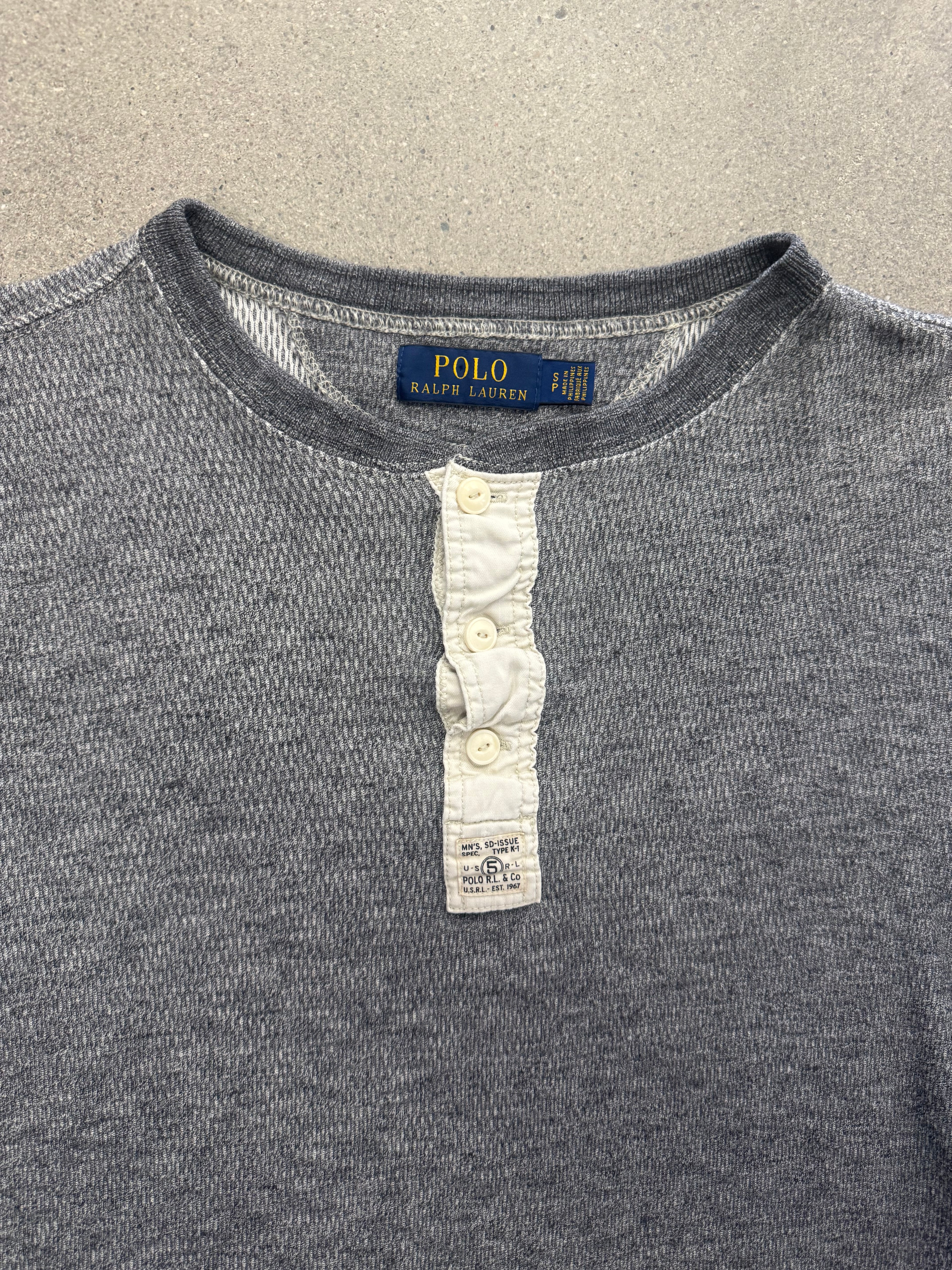 Polo Ralph Lauren Type K-1 Waffle-Strick Henley-Shirt - M