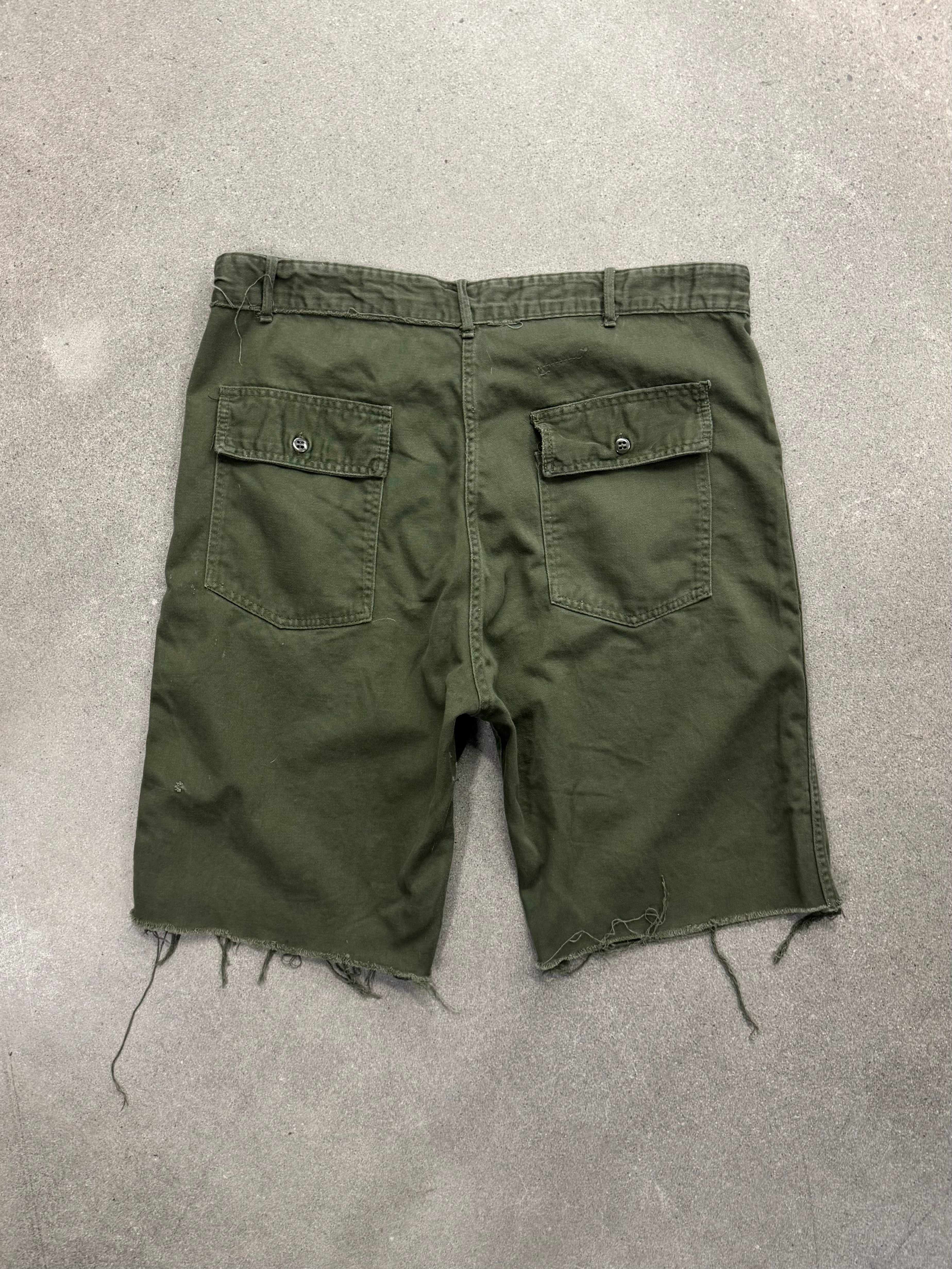 Military OG-107 Cut-Off Fatigue Shorts - 36”