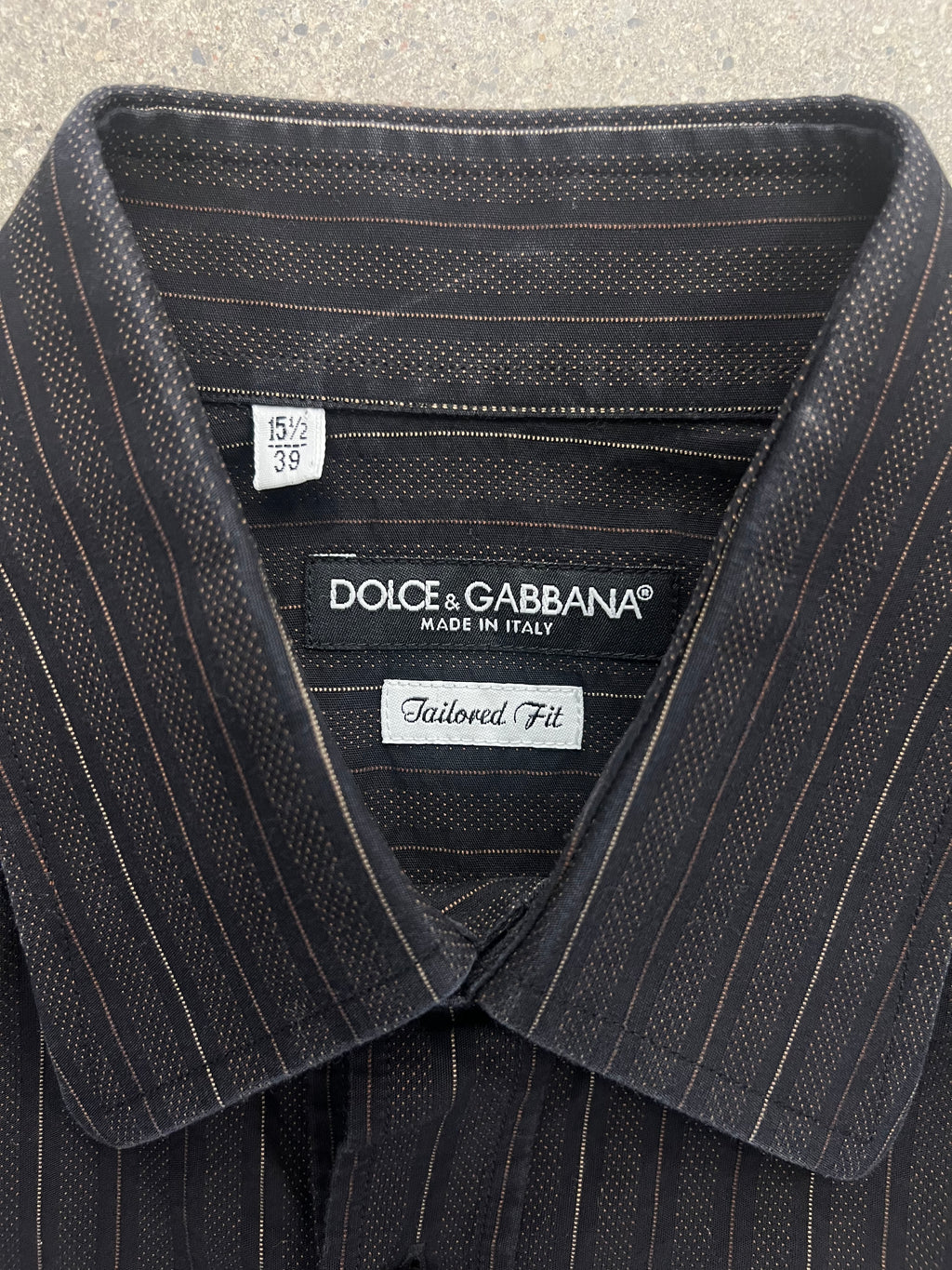 Dolce & Gabbana Striped Button-Up Shirt - L