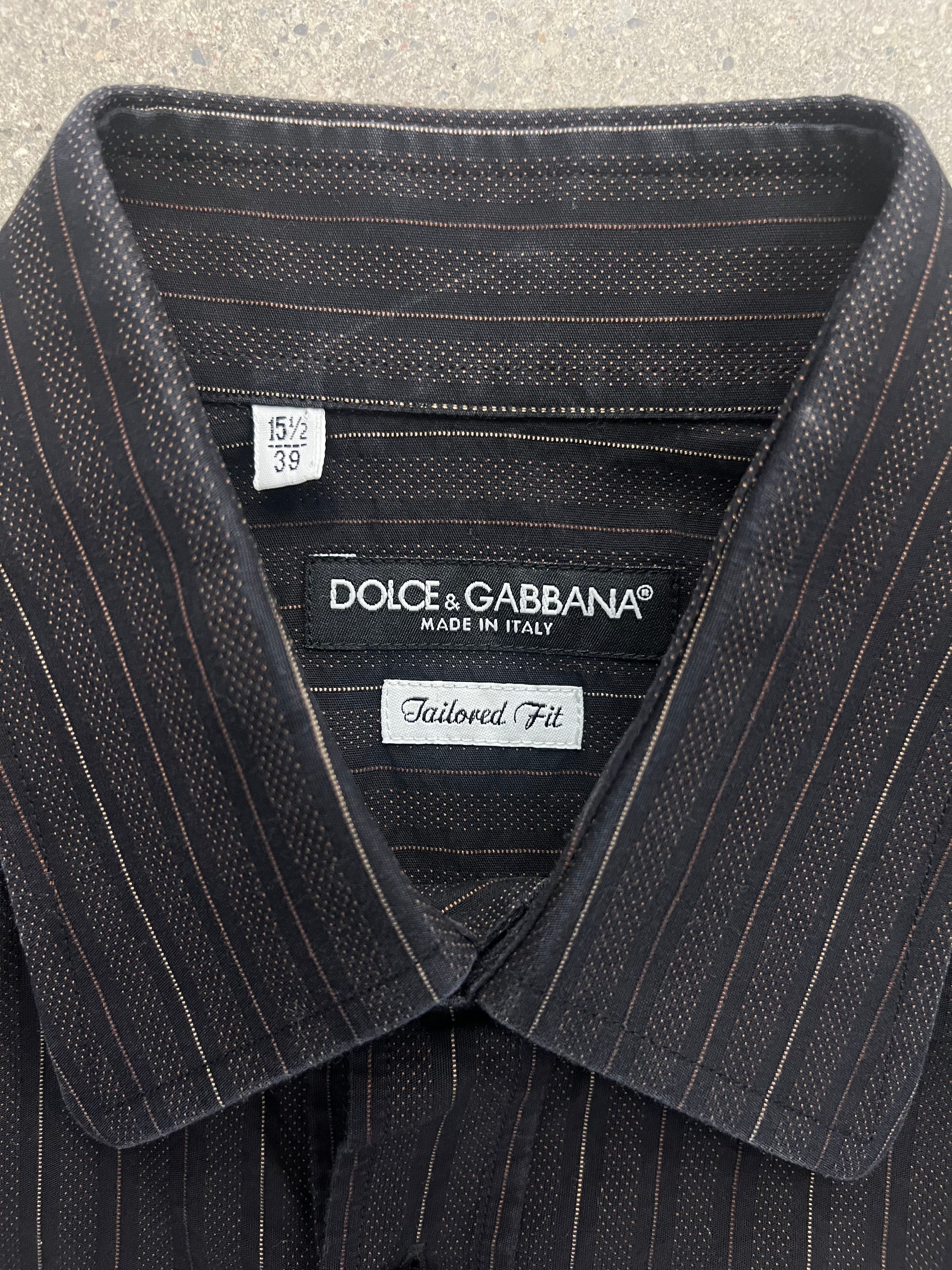 Dolce & Gabbana Striped Button-Up Shirt - L