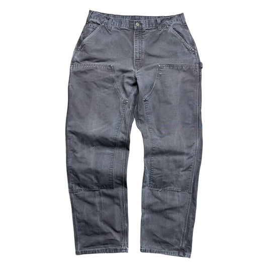 Carhartt Faded Brown Double Knee Work Pants - 38”