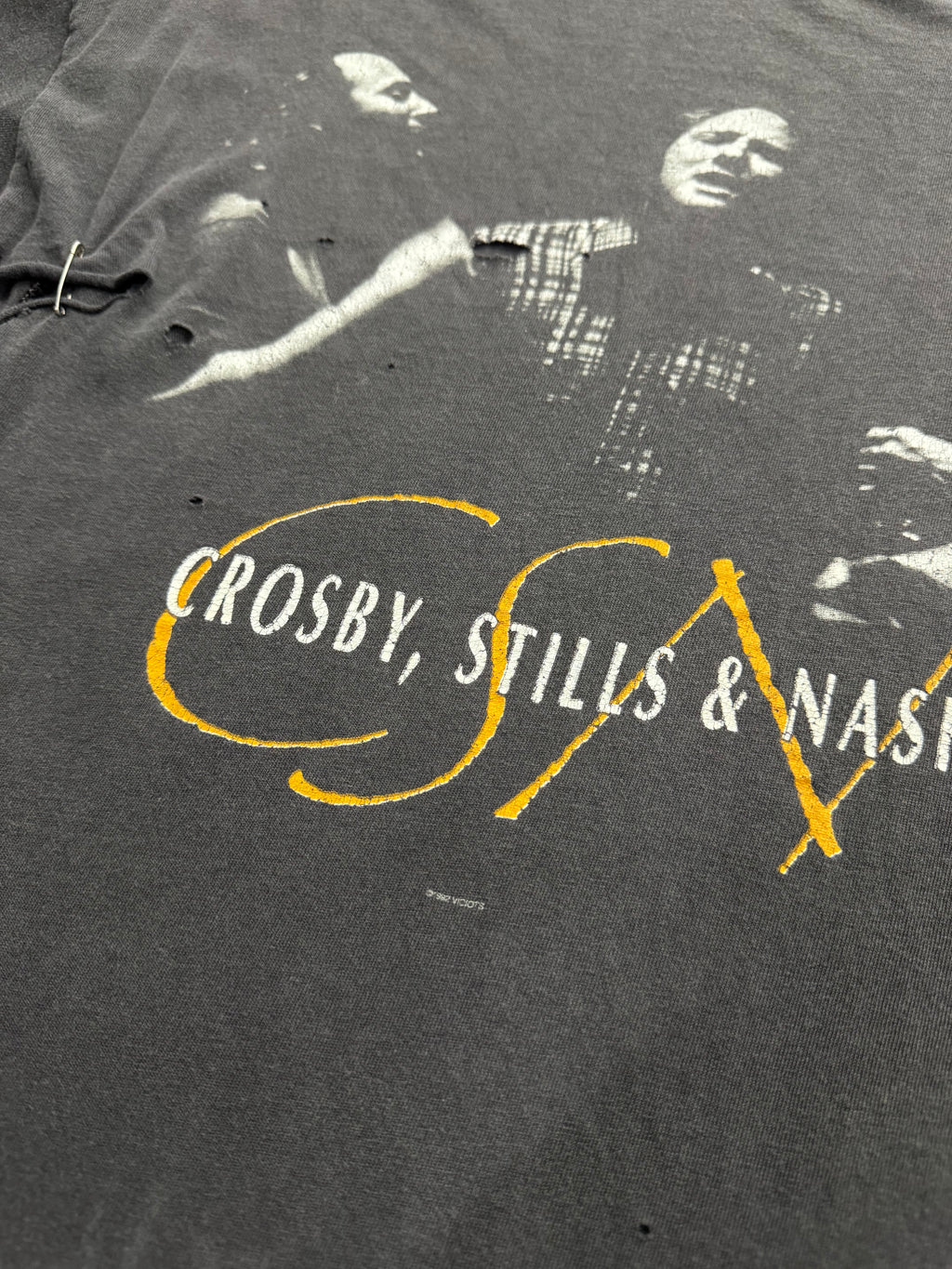 Faded 1992 Crosby, Stills & Nash CSN T-Shirt - L
