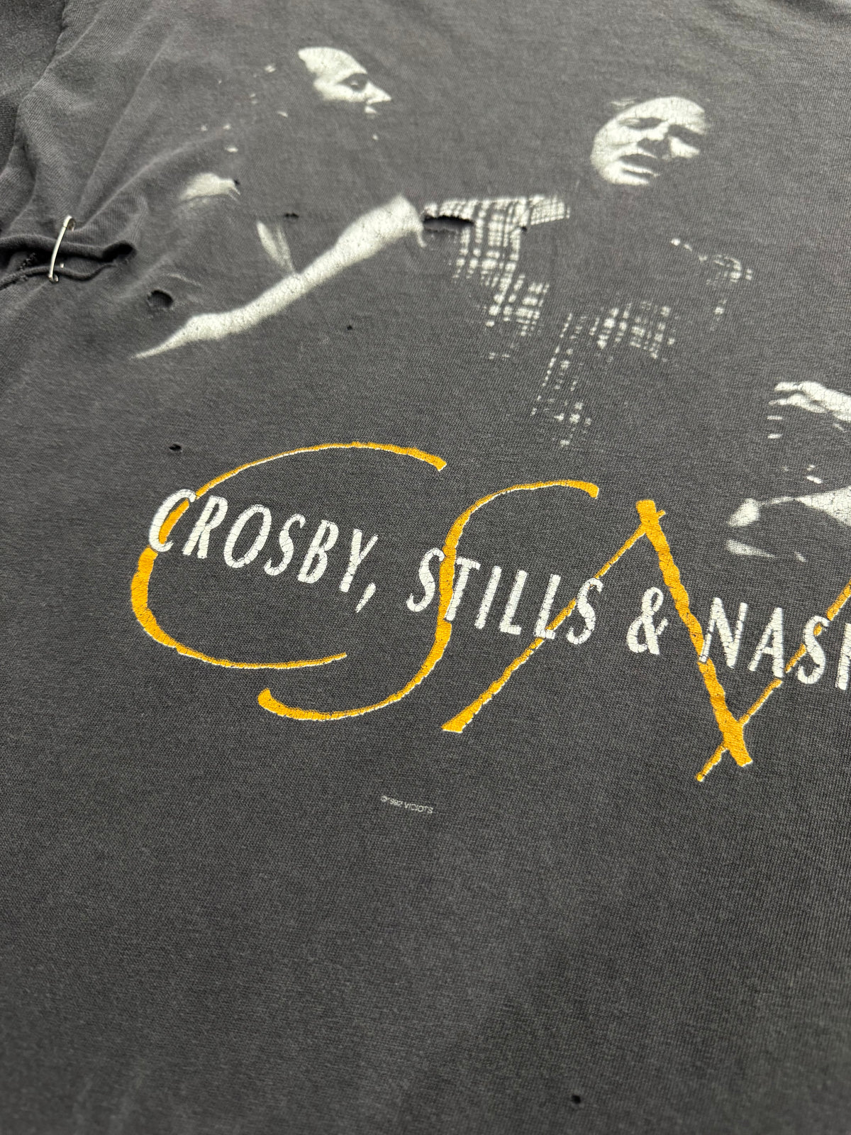 Faded 1992 Crosby, Stills & Nash CSN T-Shirt - L