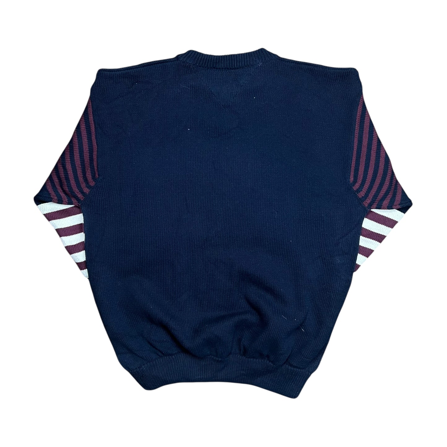 Tommy Hilfiger Striped Heavyweight Knit Sweater - XL