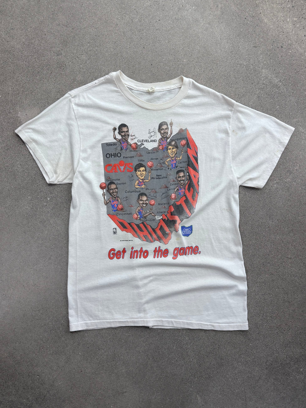 1988 Salem Sportswear Cleveland Cavaliers Get Into The Game NBA T-Shirt – XL