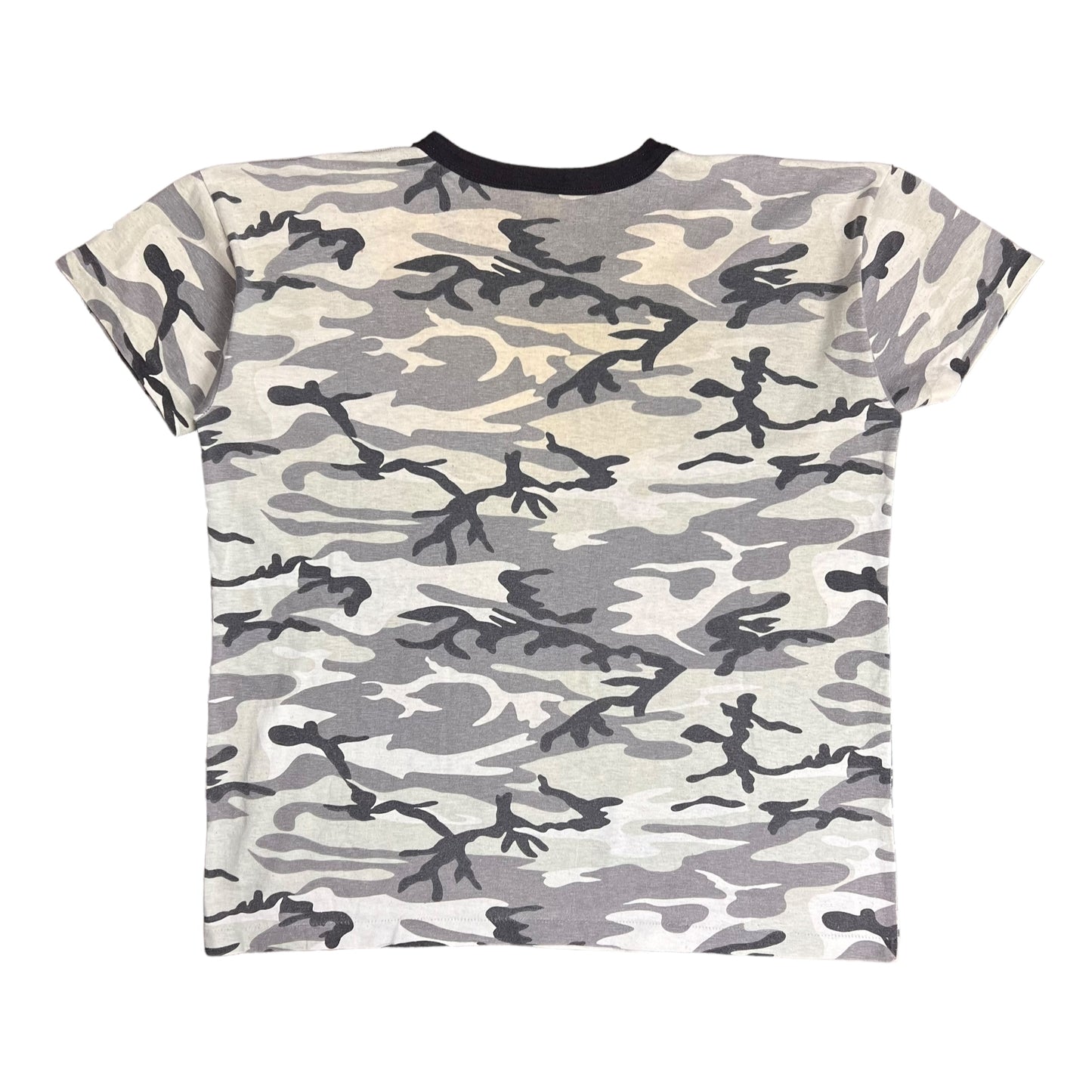 Black & White Army Camo T-shirt - L
