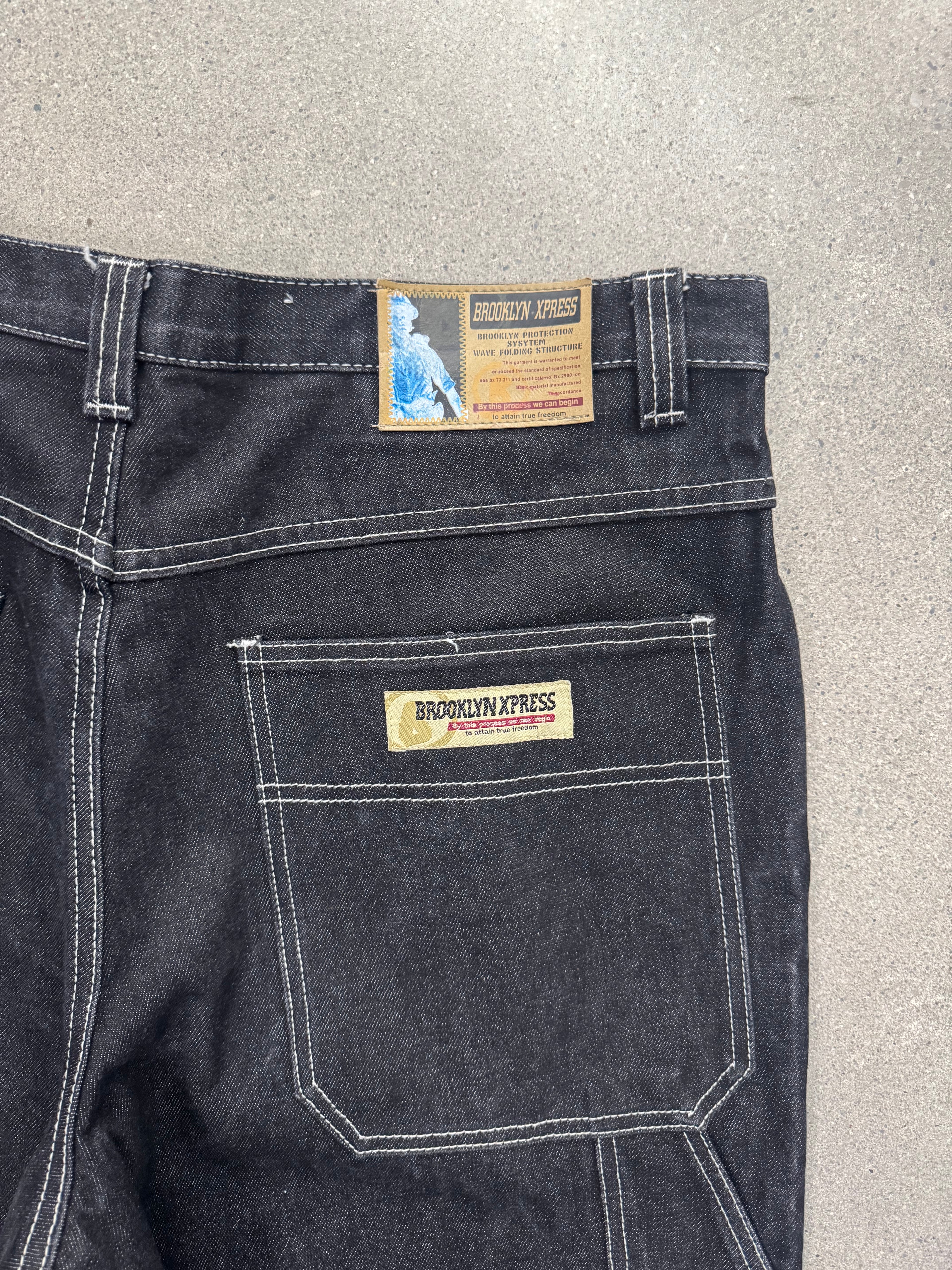 Brooklyn Xpress Baggy Carpenter Jean Shorts - 38”