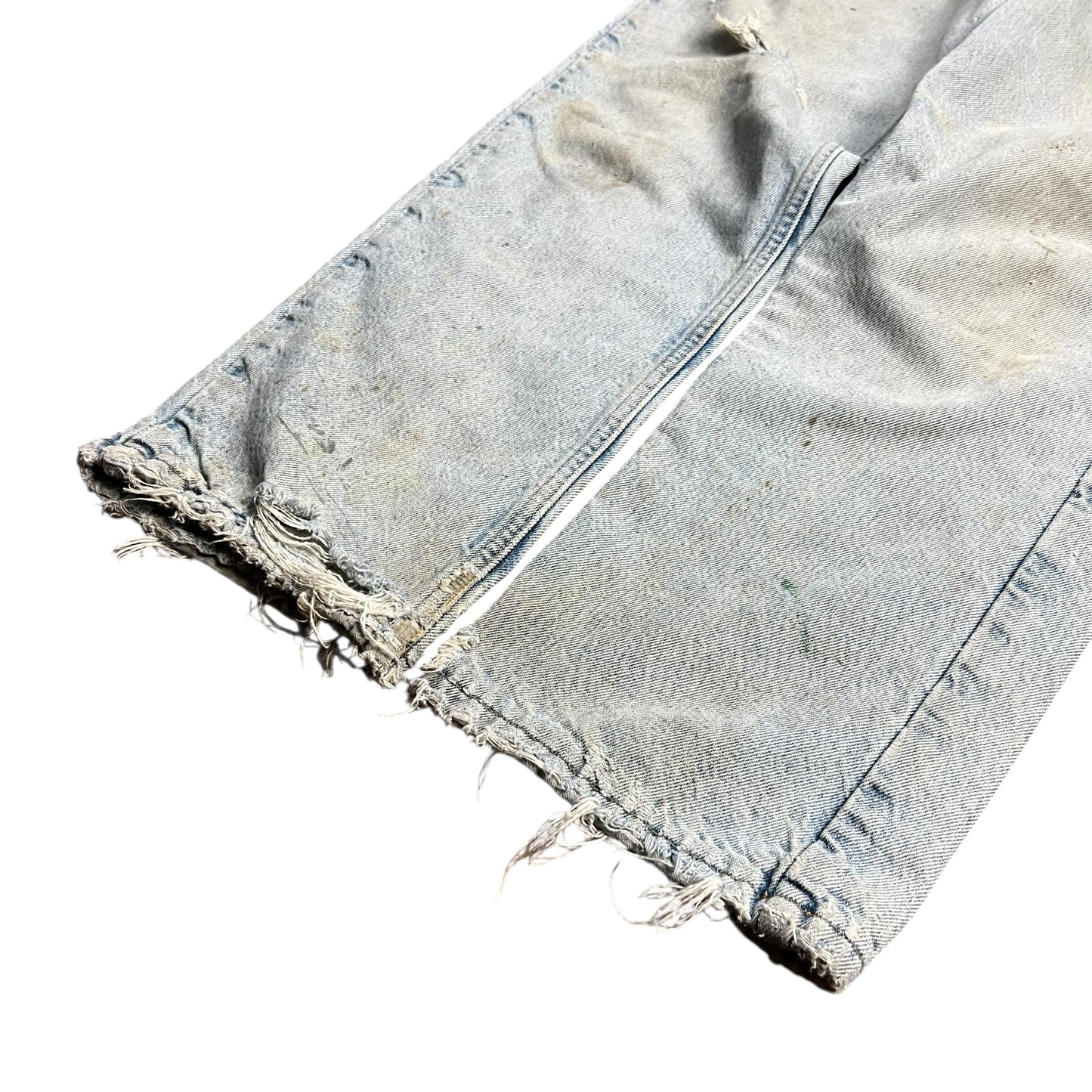 Carhartt Distressed Blanket Lined Light Wash Jeans - 31"