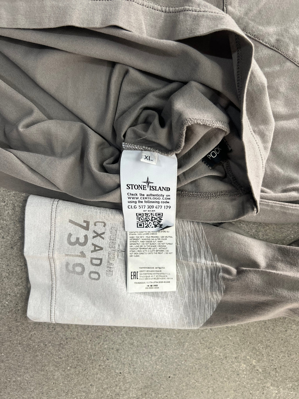 Stone Island Shadow Project Garment Dyed Long Sleeve Shirt - XL