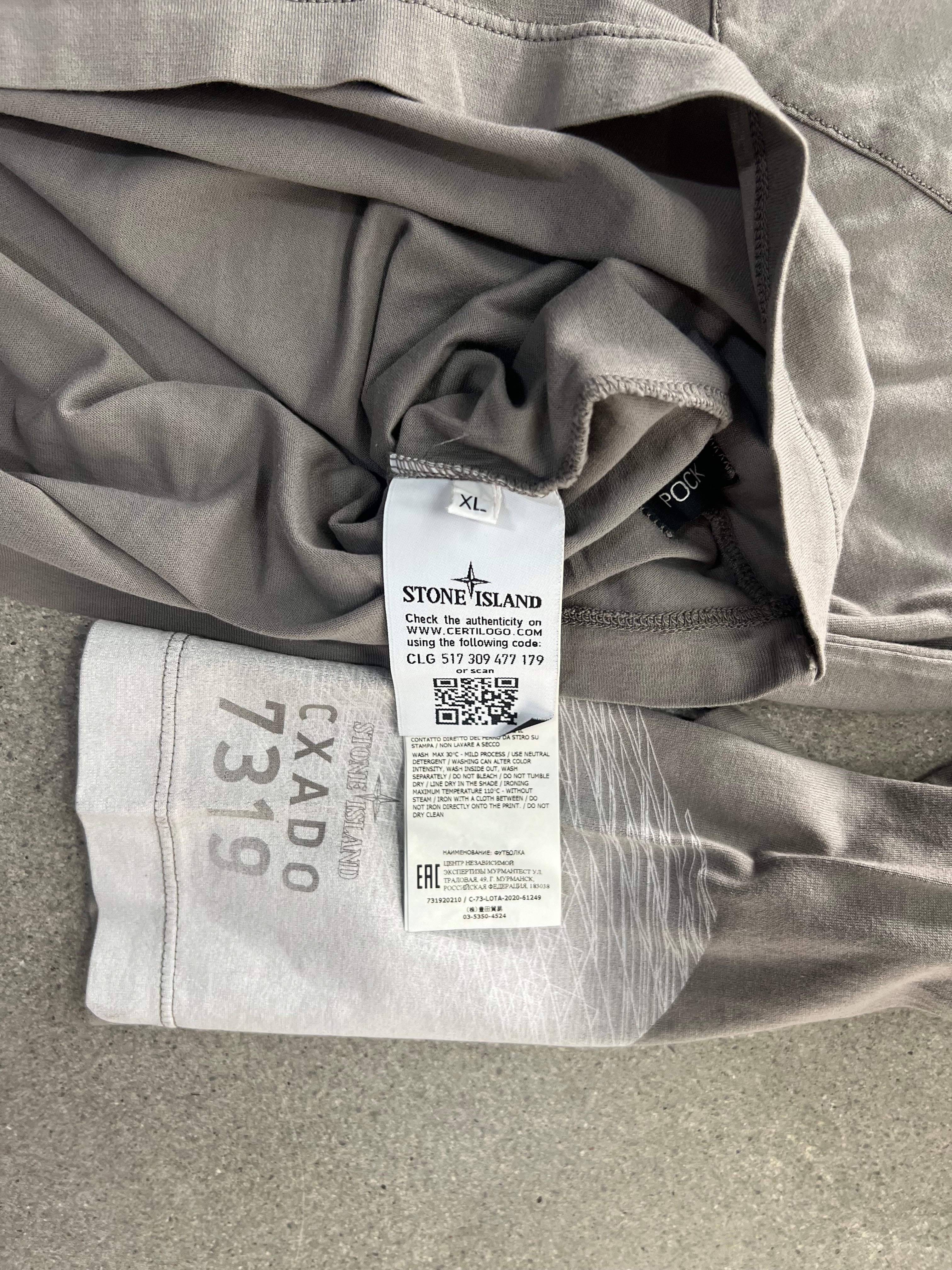 Stone Island Shadow Project Garment Dyed Long Sleeve Shirt - XL