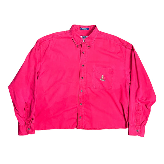 Chaps Ralph Lauren Red Boxy Button-up Shirt - L