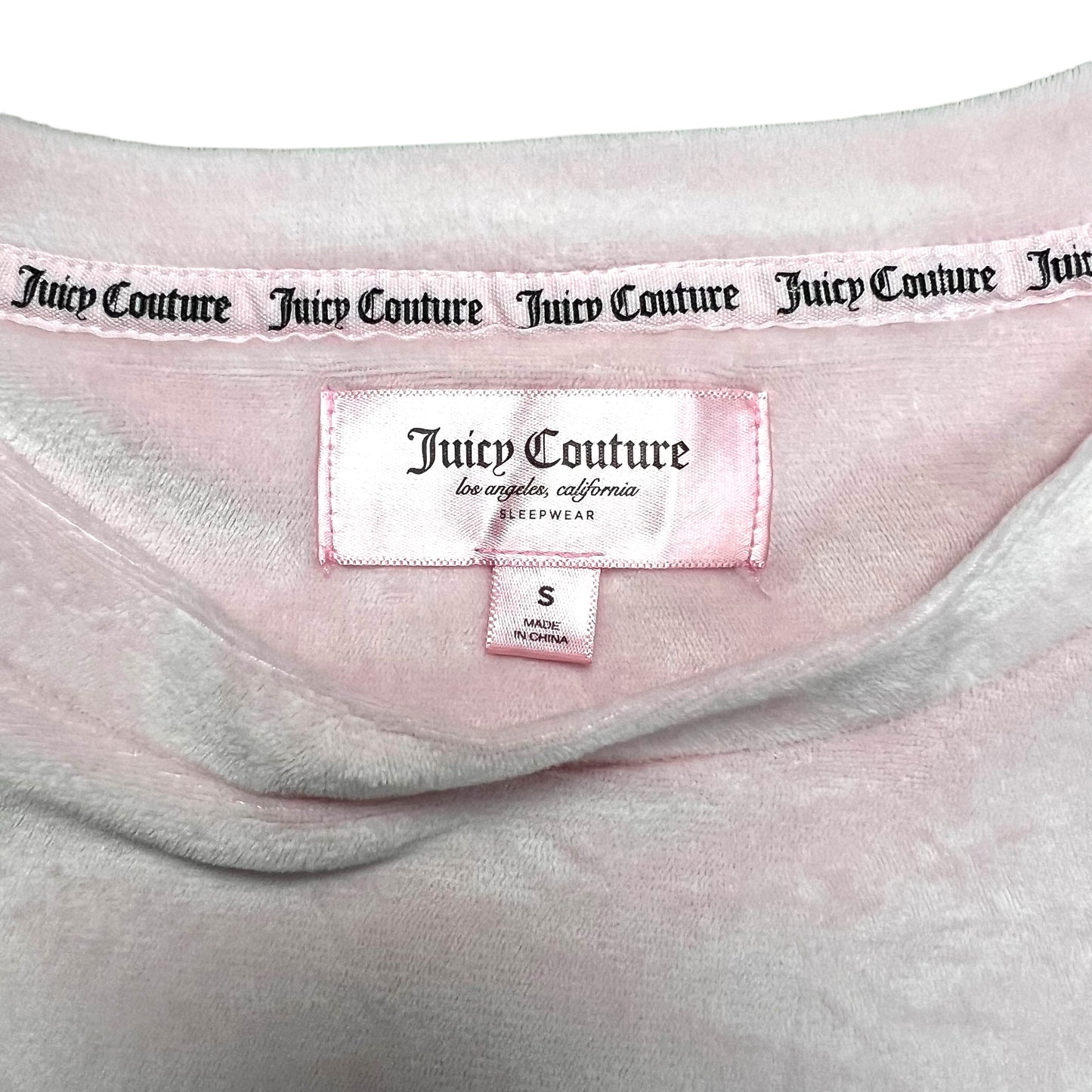 Juicy Couture Pink Velour Long-sleeve - S