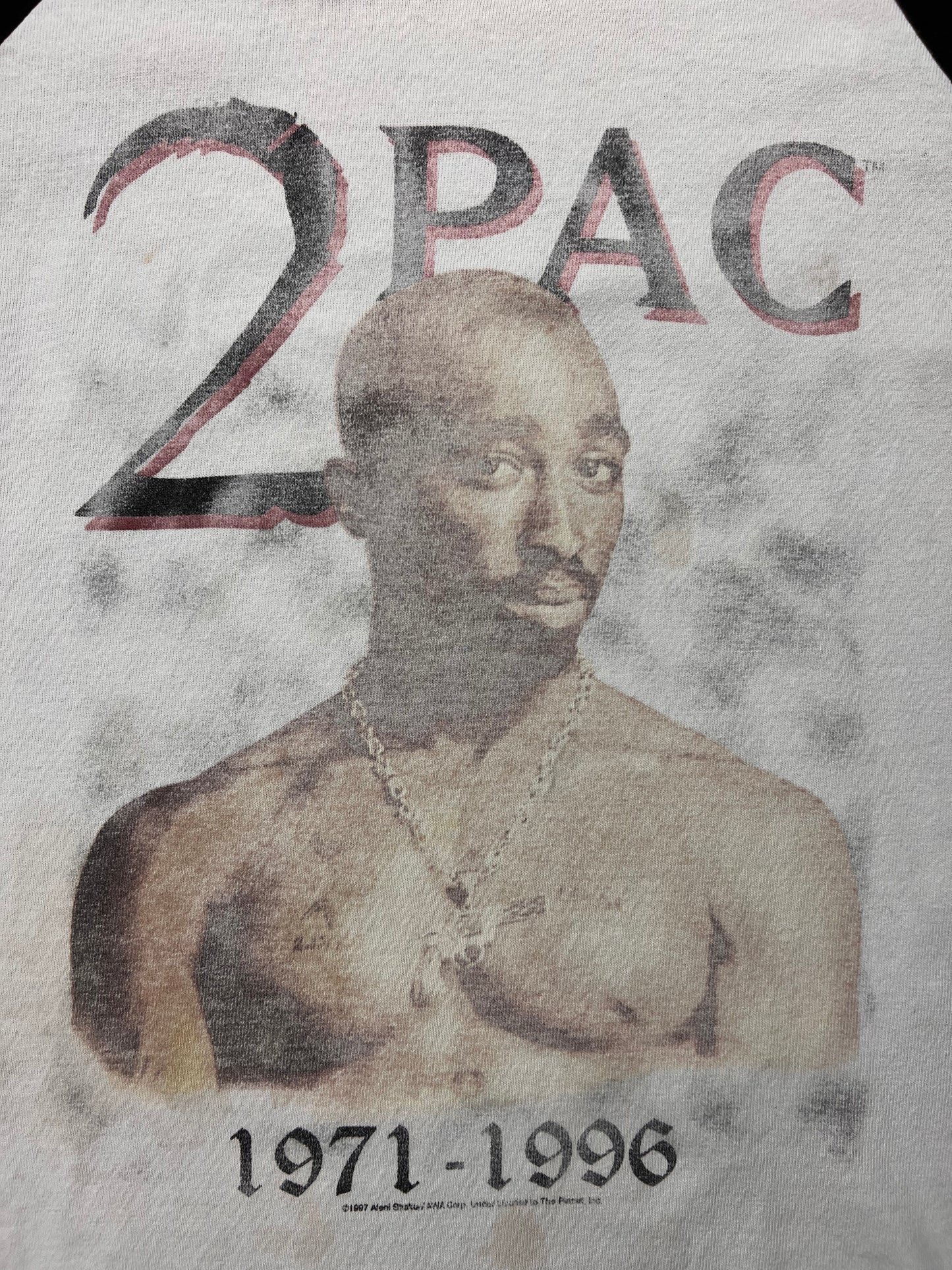 1997 2Pac Memorial Baseball T-shirt - XL