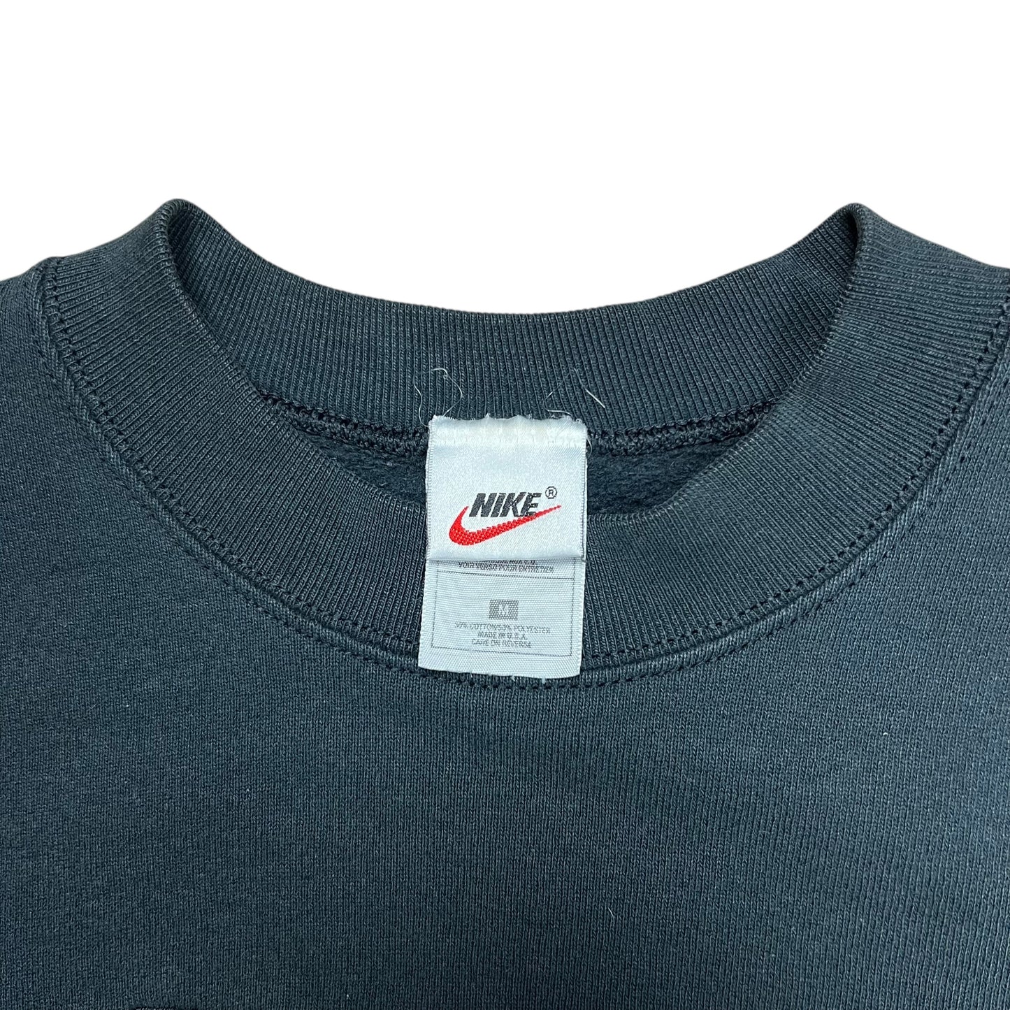 Nike Air Embroidered Black Crewneck - M
