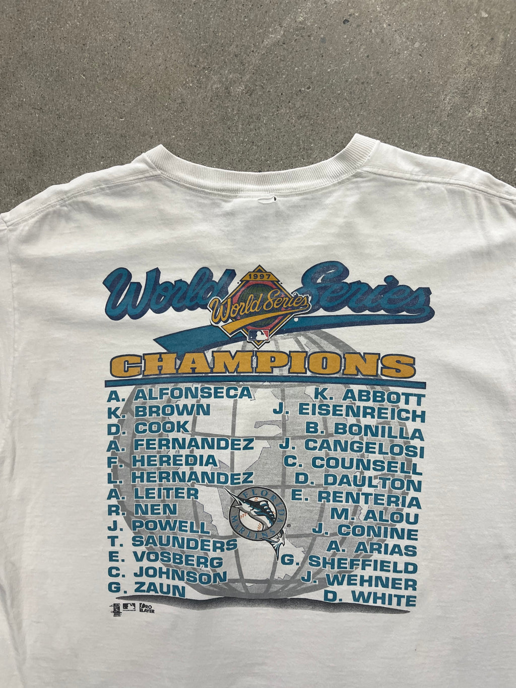 1997 Florida Marlins World Series Champions MLB T-Shirt - XL