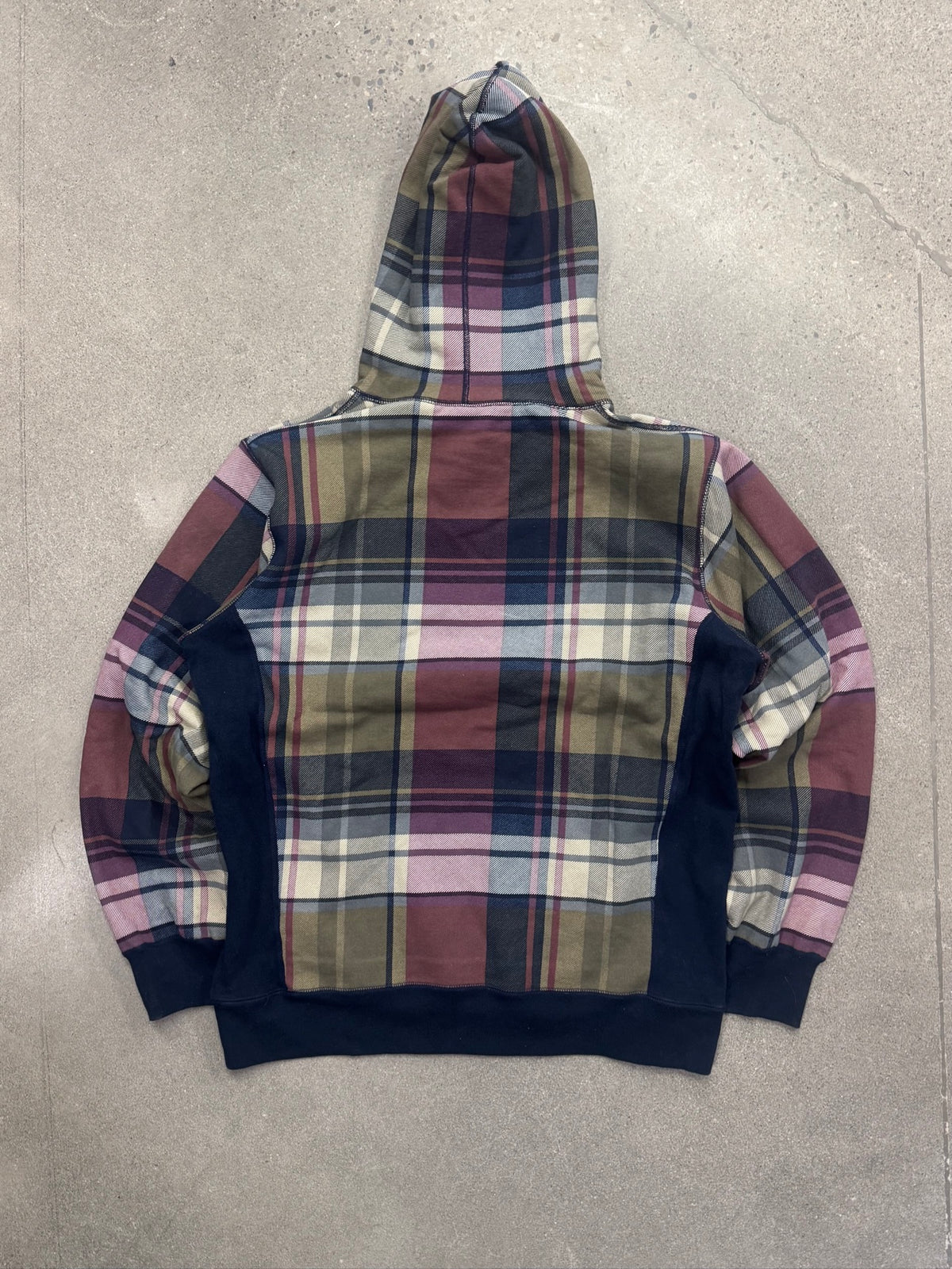 Supreme Arc Logo Plaid Pullover Hoodie - XL