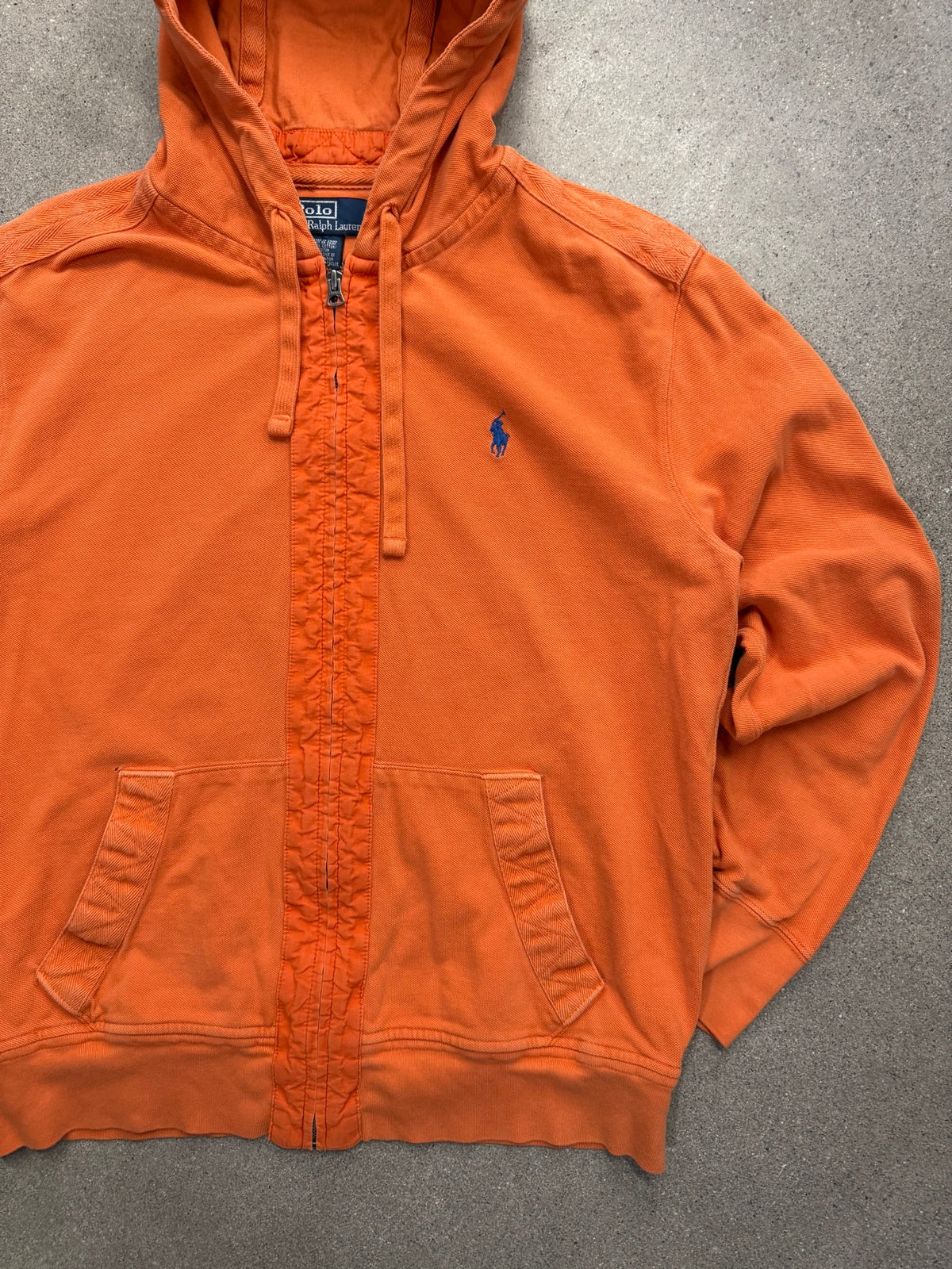 Polo by Ralph Lauren Full-Zip Elbow Patch Knit Hoodie - L