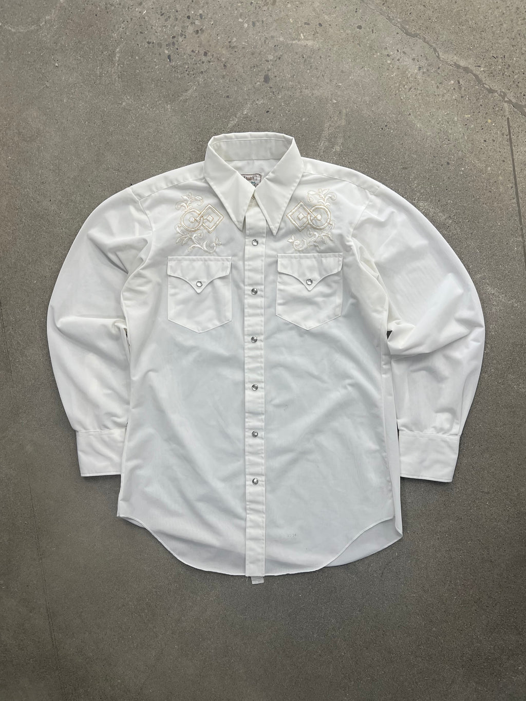 H Bar C California Ranchwear Pearl Snap Button-Up Shirt - L