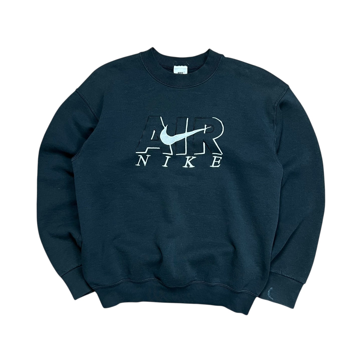 Nike Air Embroidered Black Crewneck - M