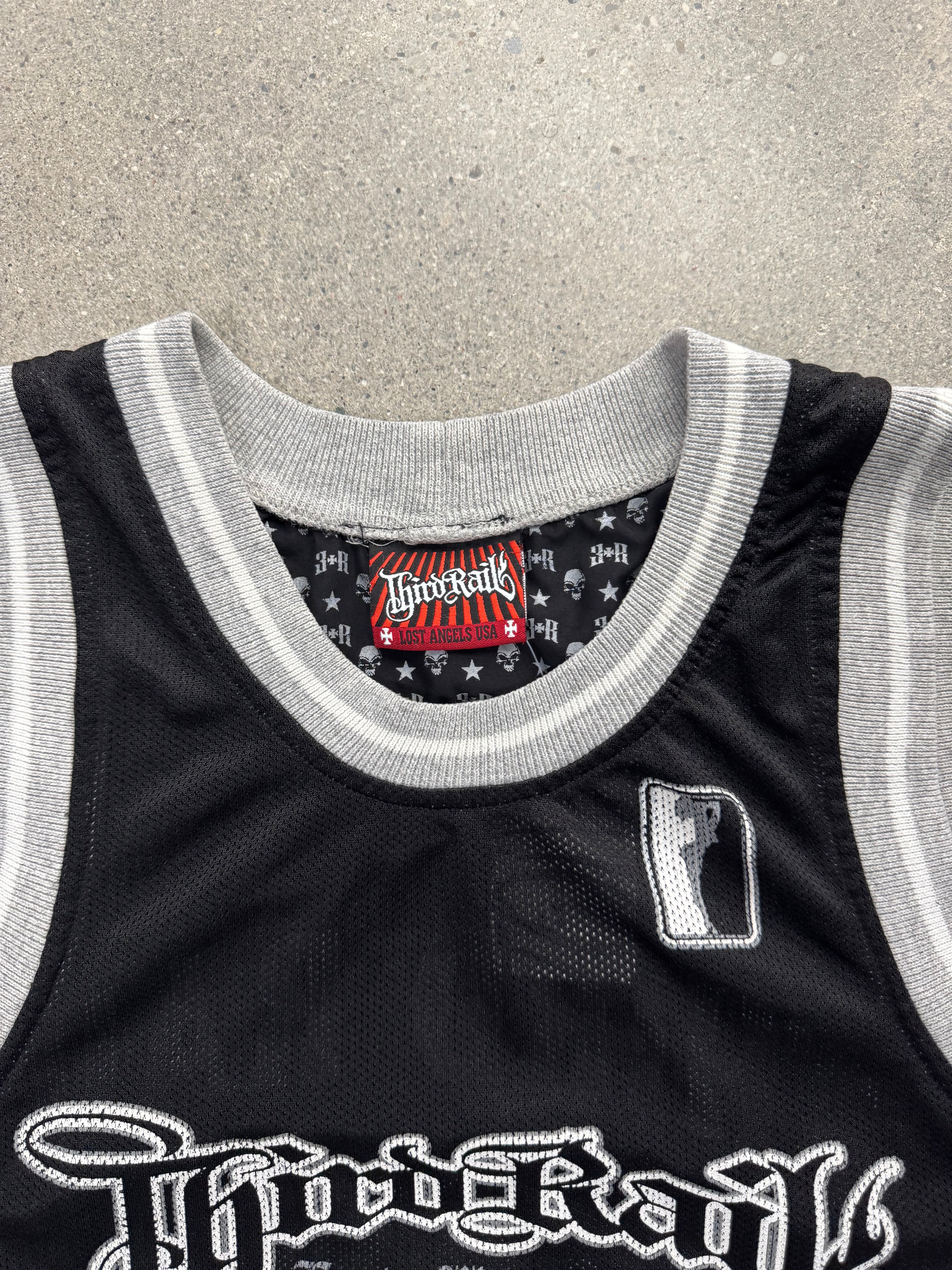 Third Rail Skull & Cross Basketball Jersey - L