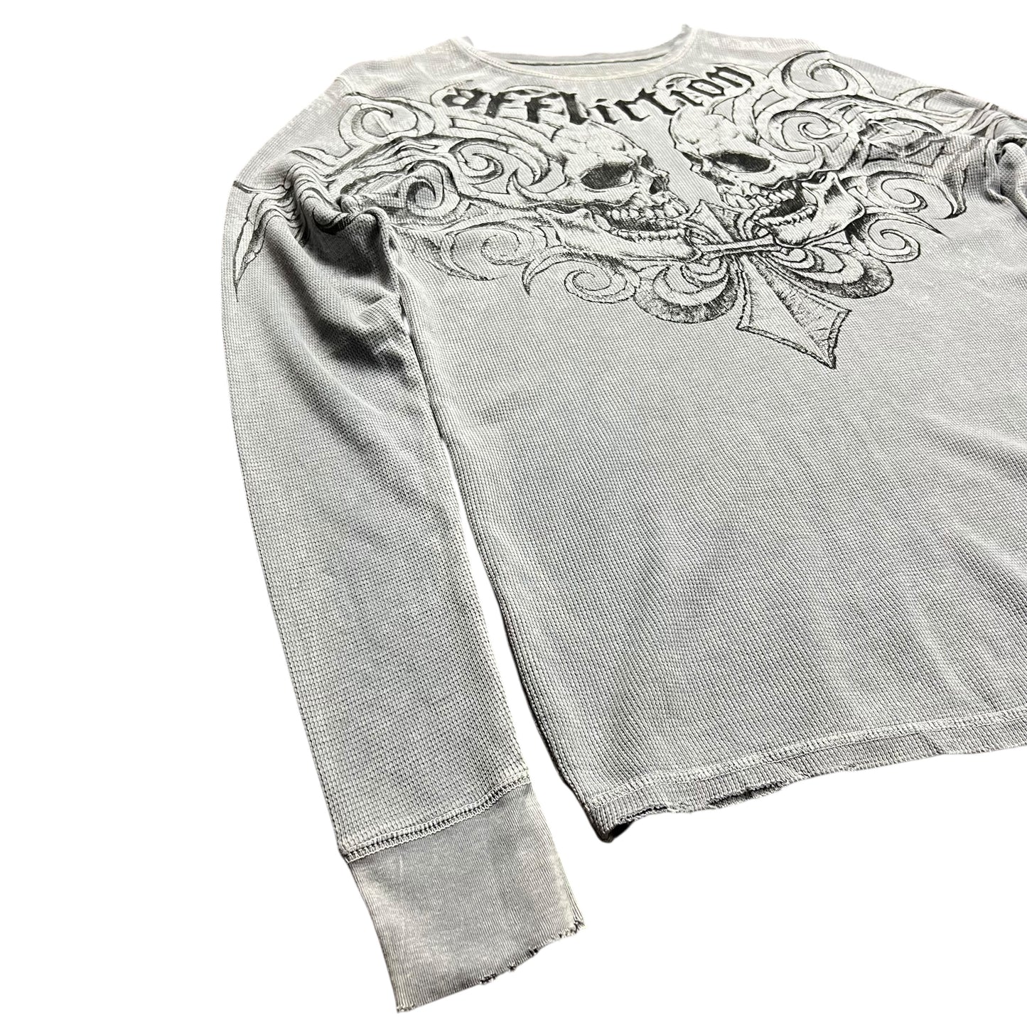 Affliction Tim Sylvia Gothic Thermal Shirt - L