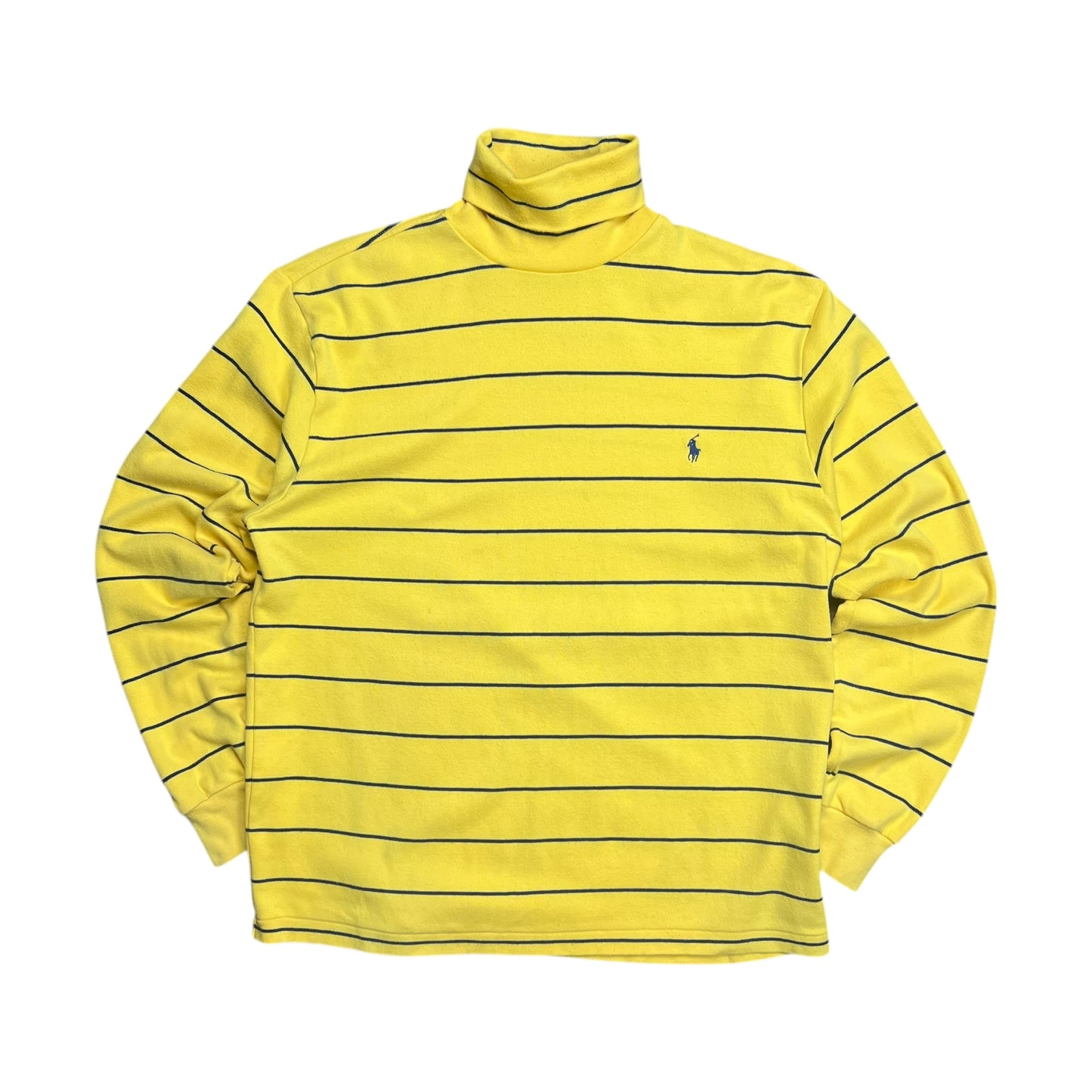 Polo Ralph Lauren Yellow Striped Turtle Neck - M