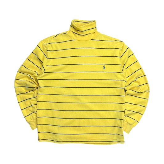 Polo Ralph Lauren Yellow Striped Turtle Neck - M
