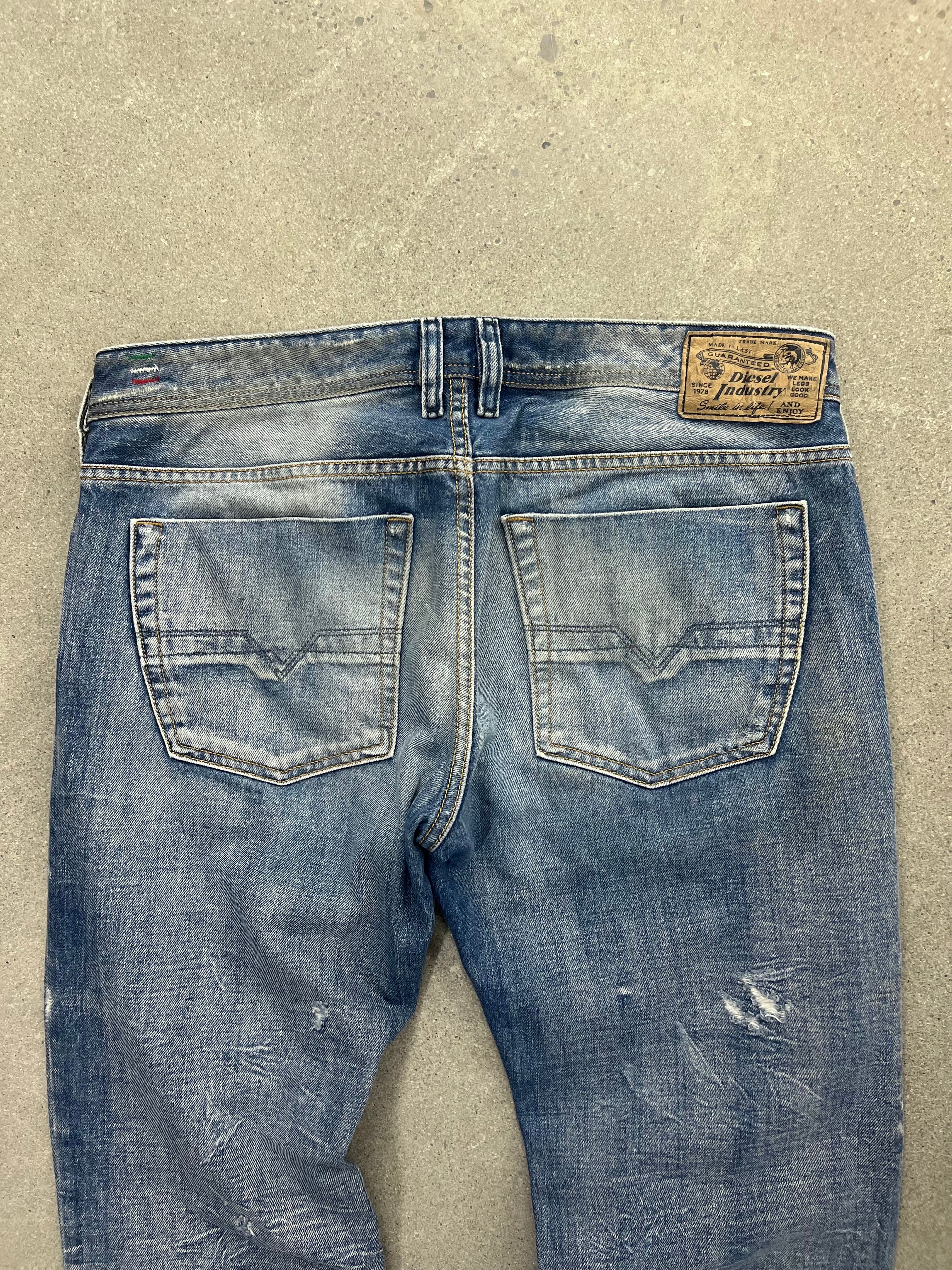 Diesel Distressed Italian Jeans - 36”