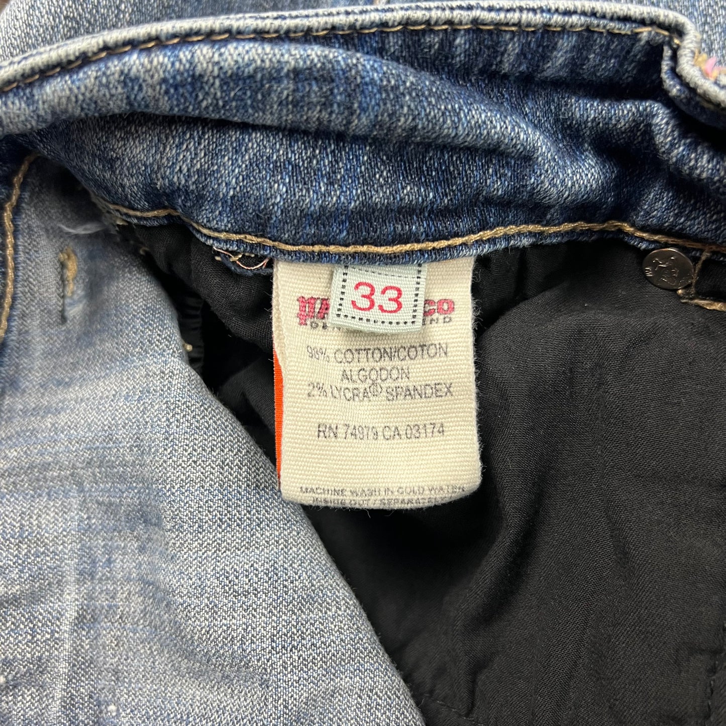 Parasuco Faded Light Wash Flared Jeans - 33"