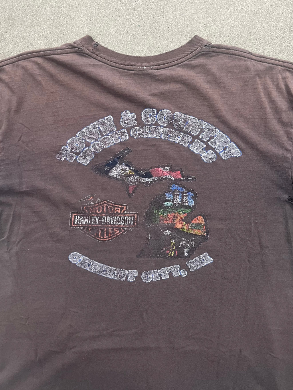 Faded 2010 Harley-Davidson Pocket T-Shirt - L