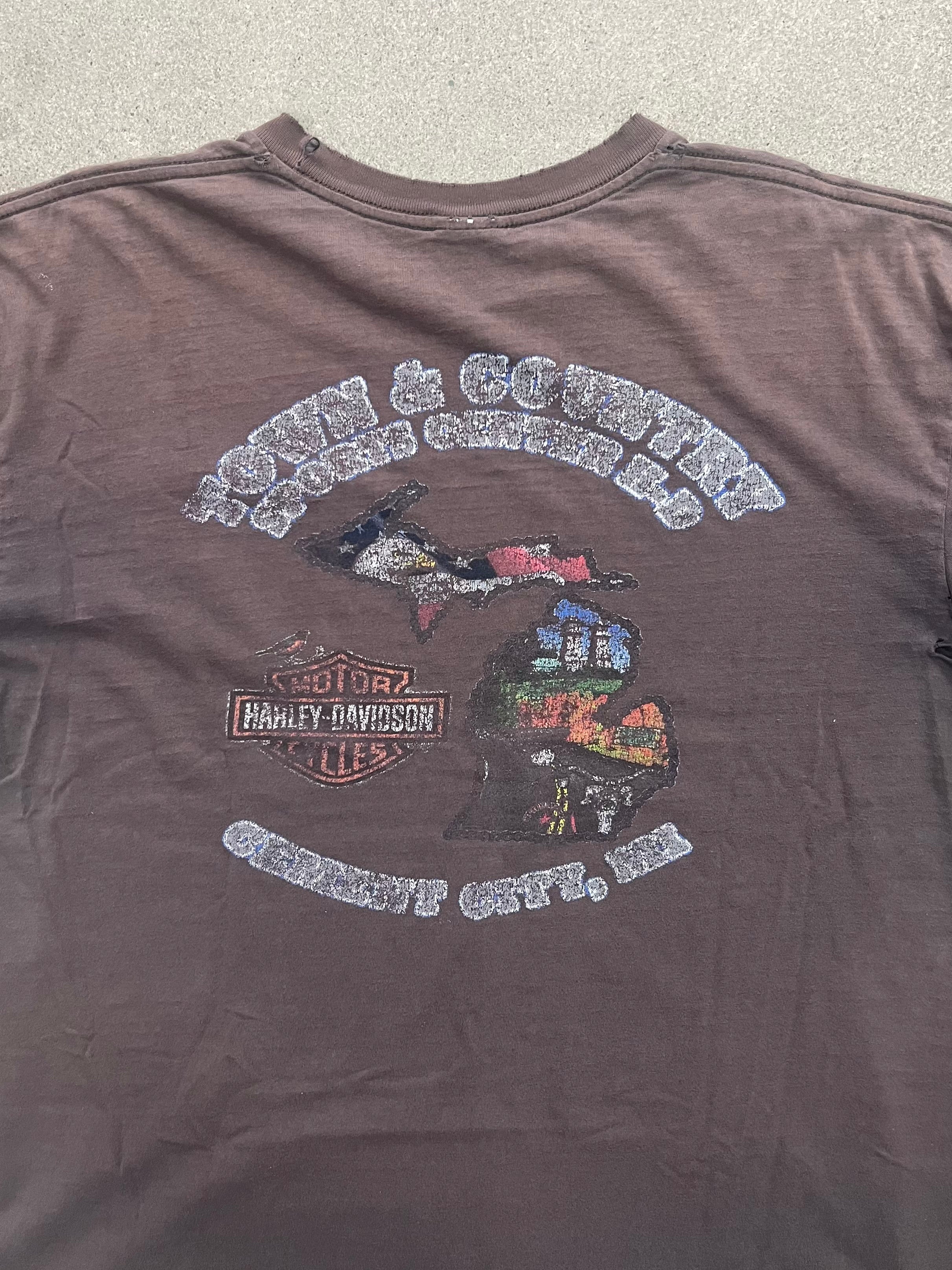Faded 2010 Harley-Davidson Pocket T-Shirt - L