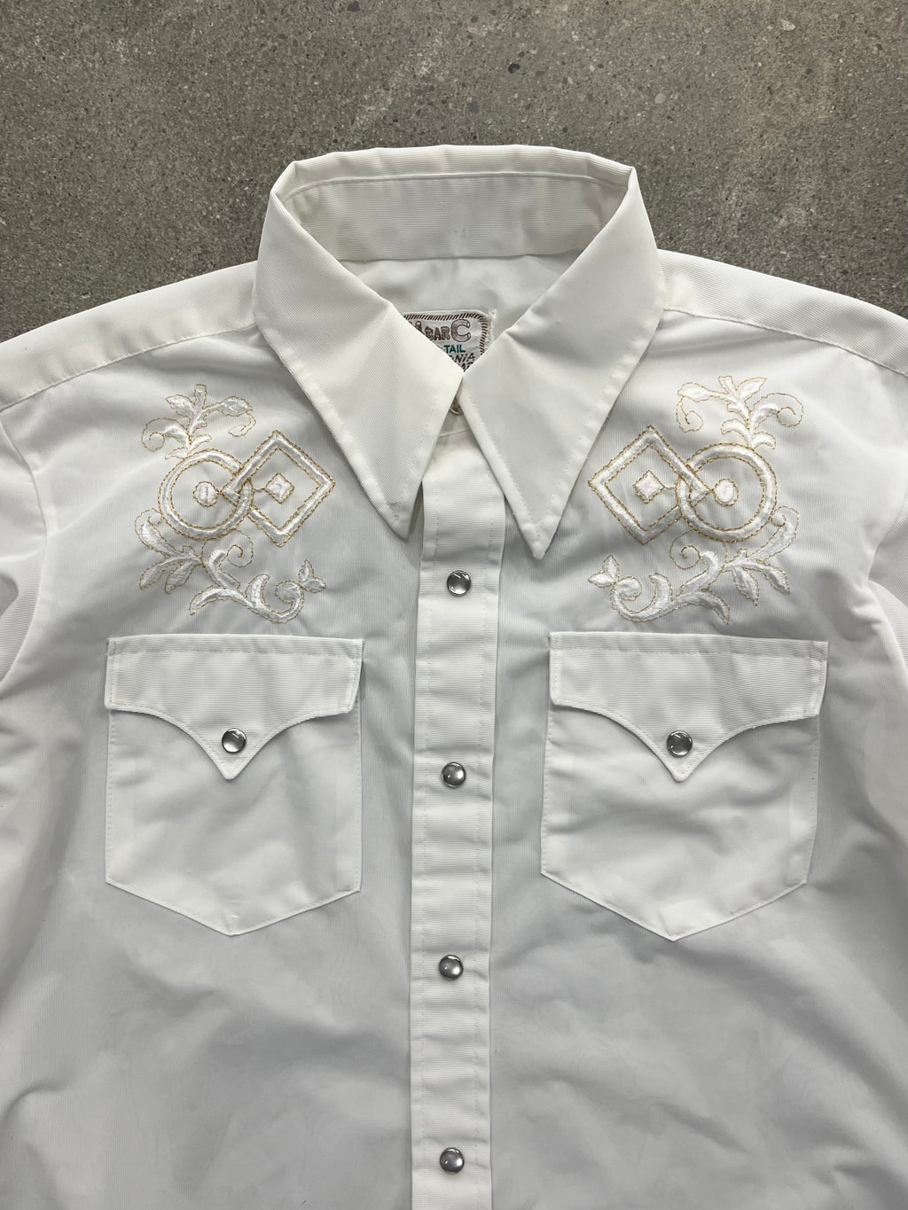 H Bar C California Ranchwear Pearl Snap Button-Up Shirt - L