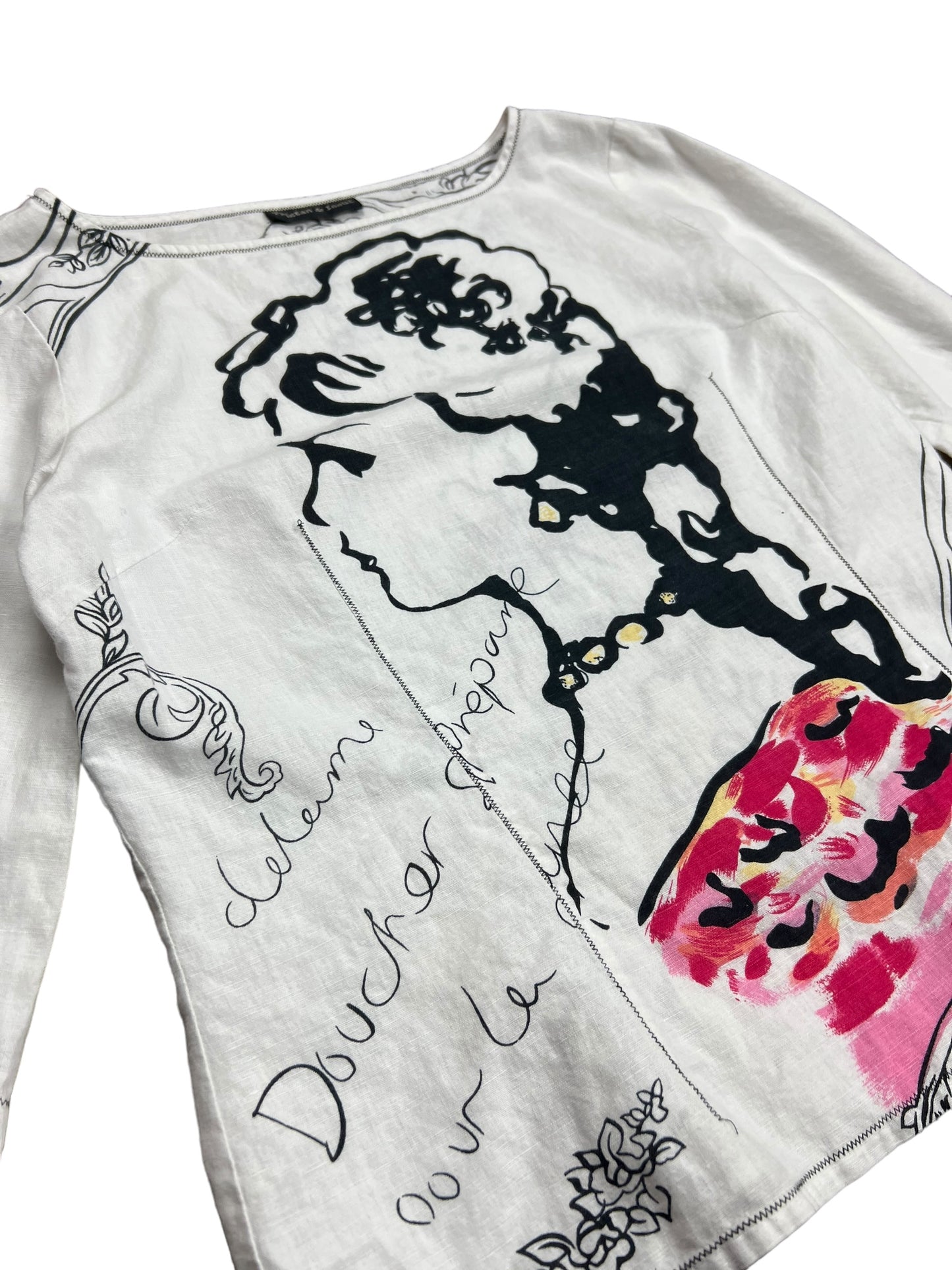 Tristen & Iseut French Portrait Long Sleeve Shirt - M