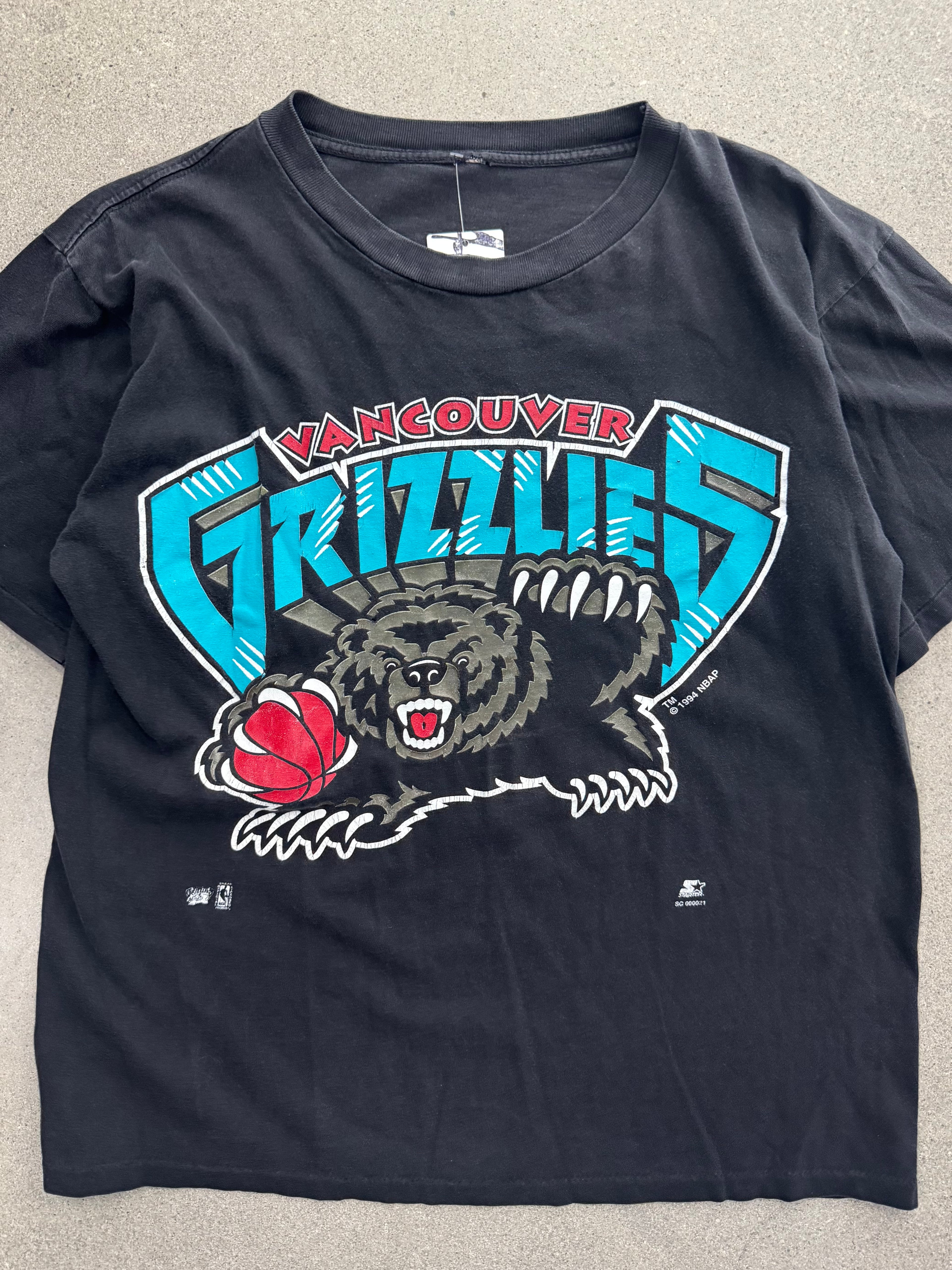 1994 Starter Vancouver Grizzlies NBA T-Shirt - L